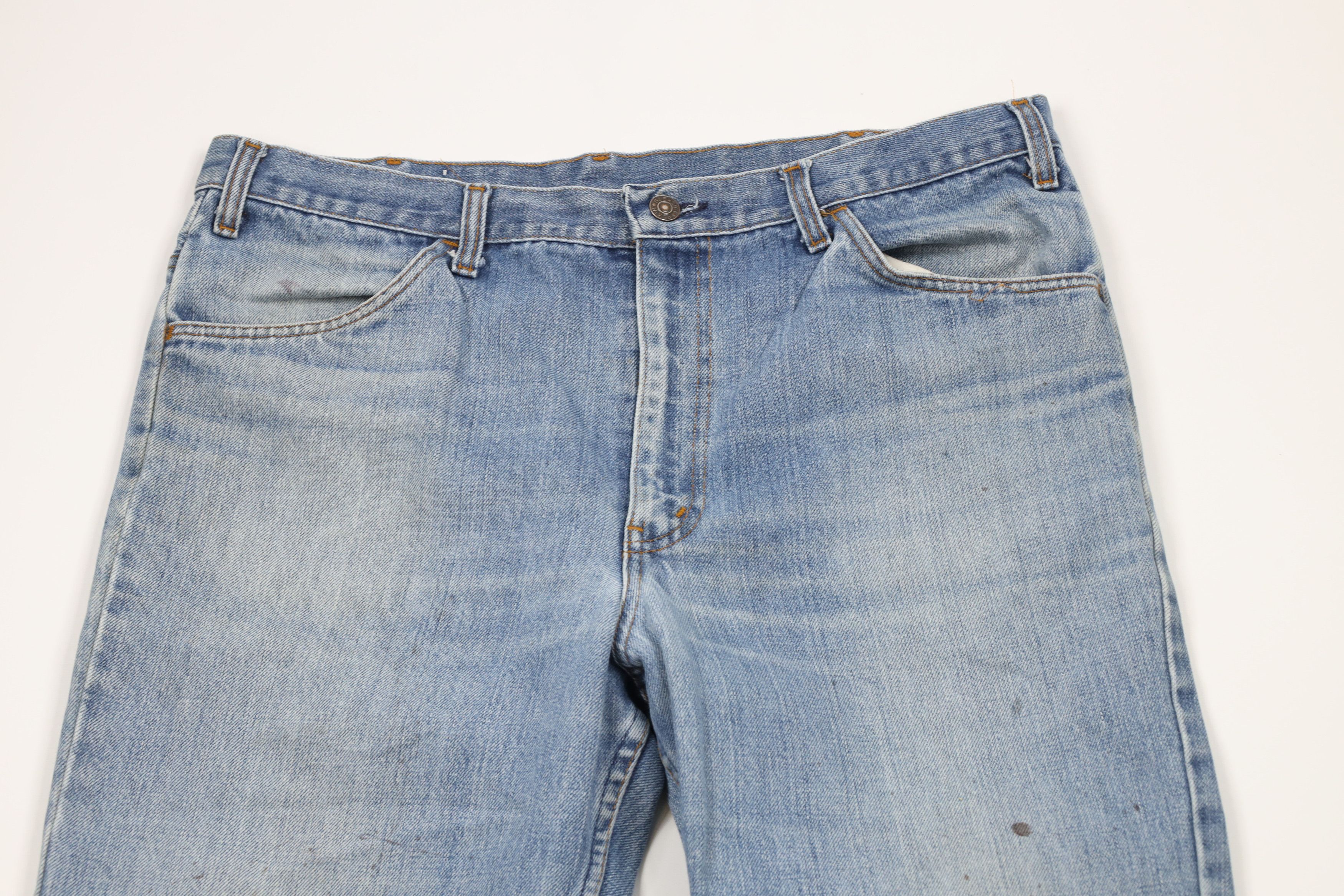 Vintage Vintage 70s Streetwear Wide Leg Bell Bottoms Denim Jeans USA Size US 36 / EU 52 - 2 Thumbnail