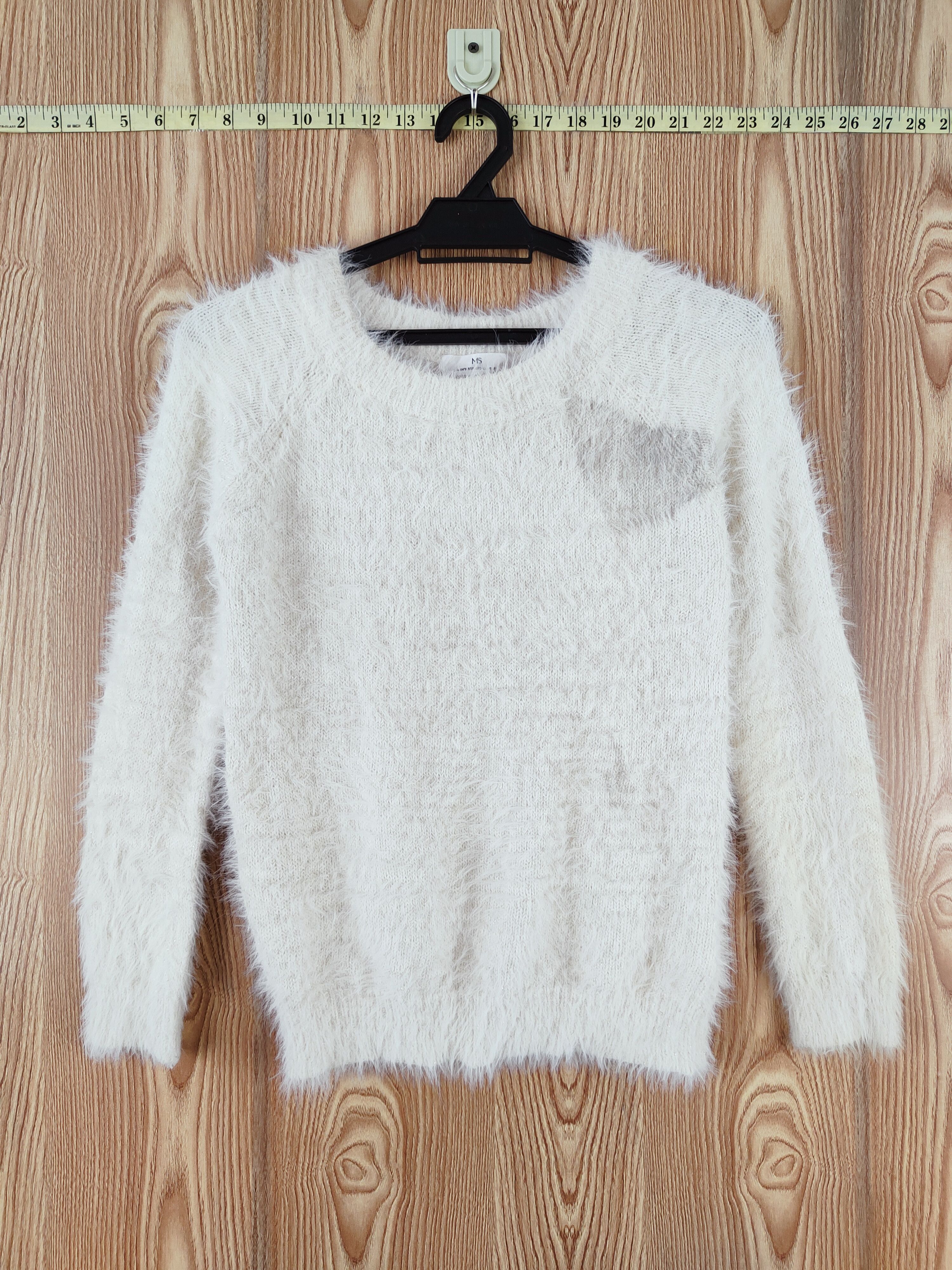Japanese Brand × Vintage MS Cream Fur Mohair Knitwear Size M / US 6-8 / IT 42-44 - 1 Thumbnail