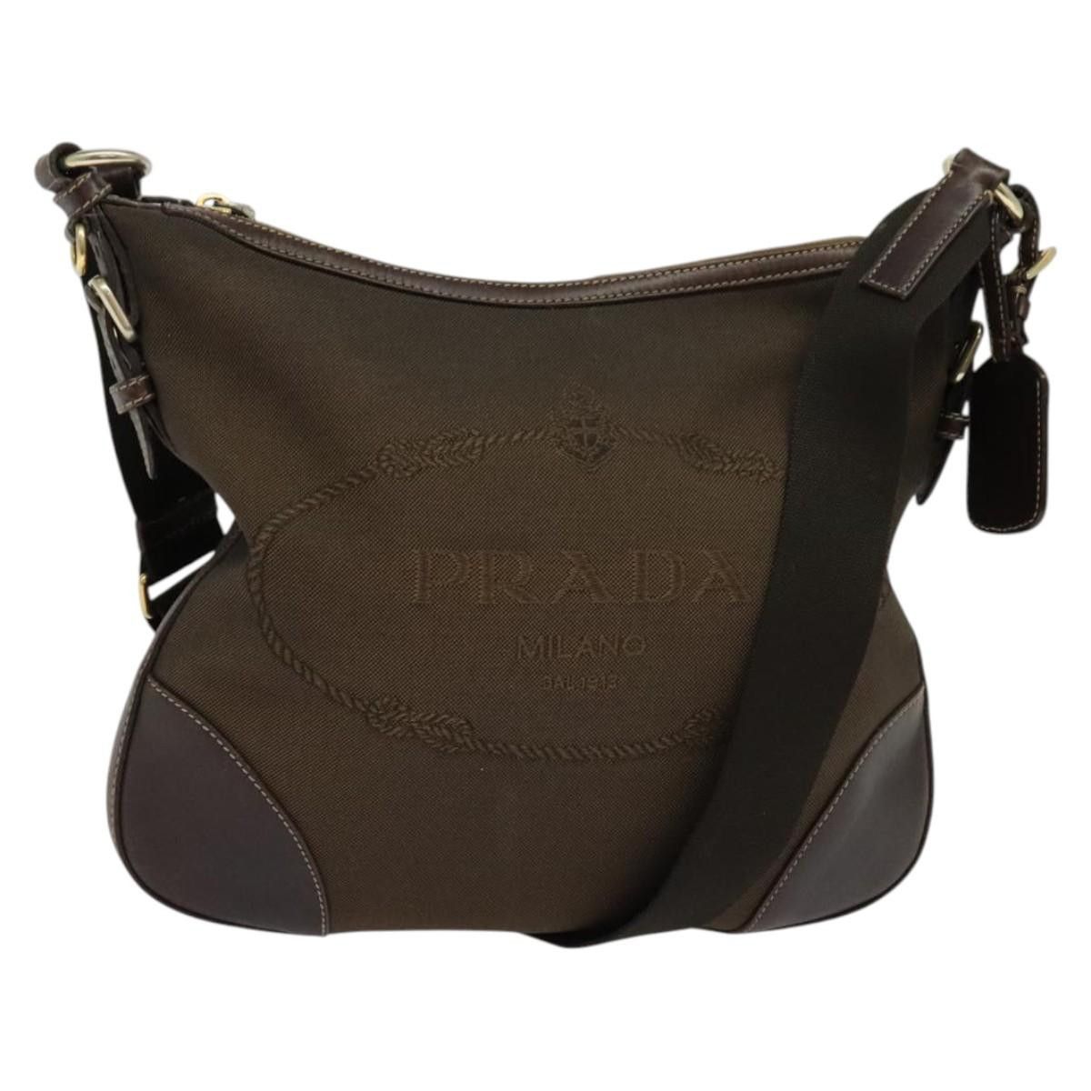 Prada PRADA Shoulder Bag Canvas Brown Gold Size ONE SIZE - 1 Thumbnail