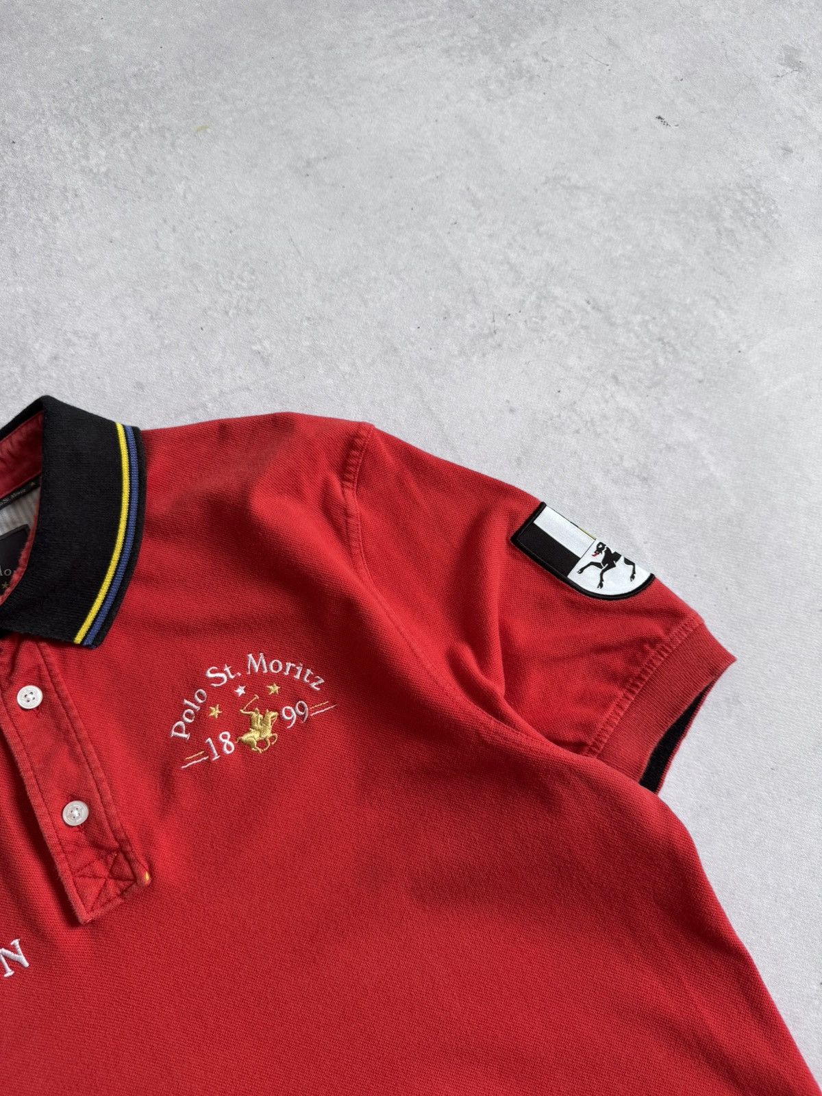 Vintage Vintage St.Moritz 1899 Switzerland 3 Style Unisex Polo Y2K Size US M / EU 48-50 / 2 - 7 Thumbnail