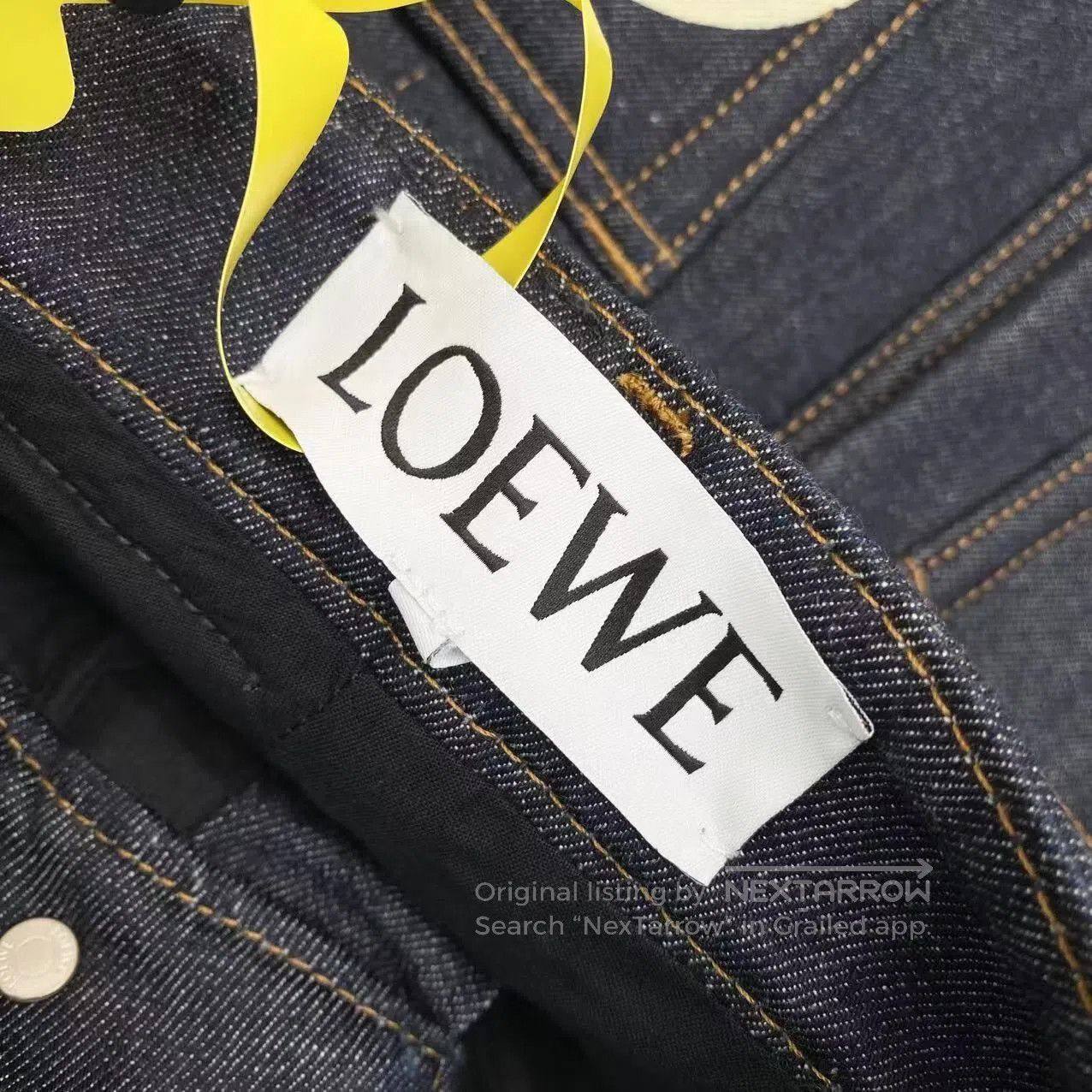 Loewe Loewe Logo embroidered denim skirt| Size 42" / US 20 - 4 Thumbnail