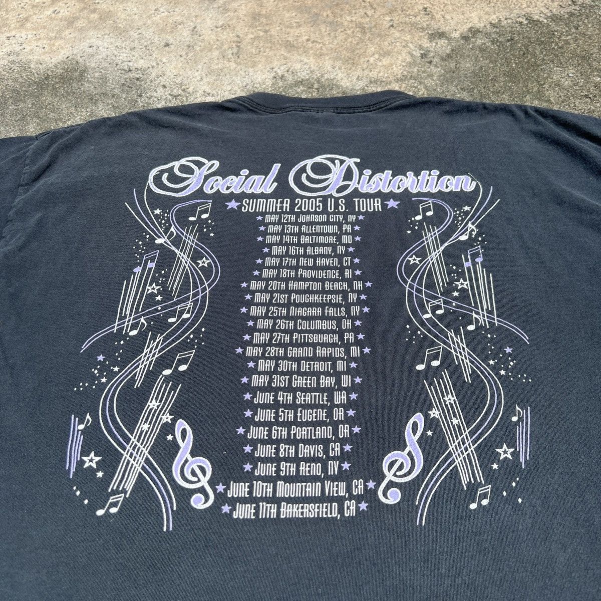 Band Tees Vintage Y2K Social Distortion Promo Tour Tee 2XL Faded Size US XXL / EU 58 / 5 - 8 Thumbnail