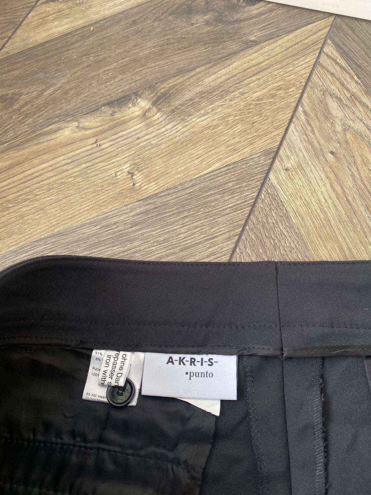 Akris Vintage Akris Black Pleated Career womens Trouser Pants Size 36" / US 14 / IT 50 - 8 Thumbnail