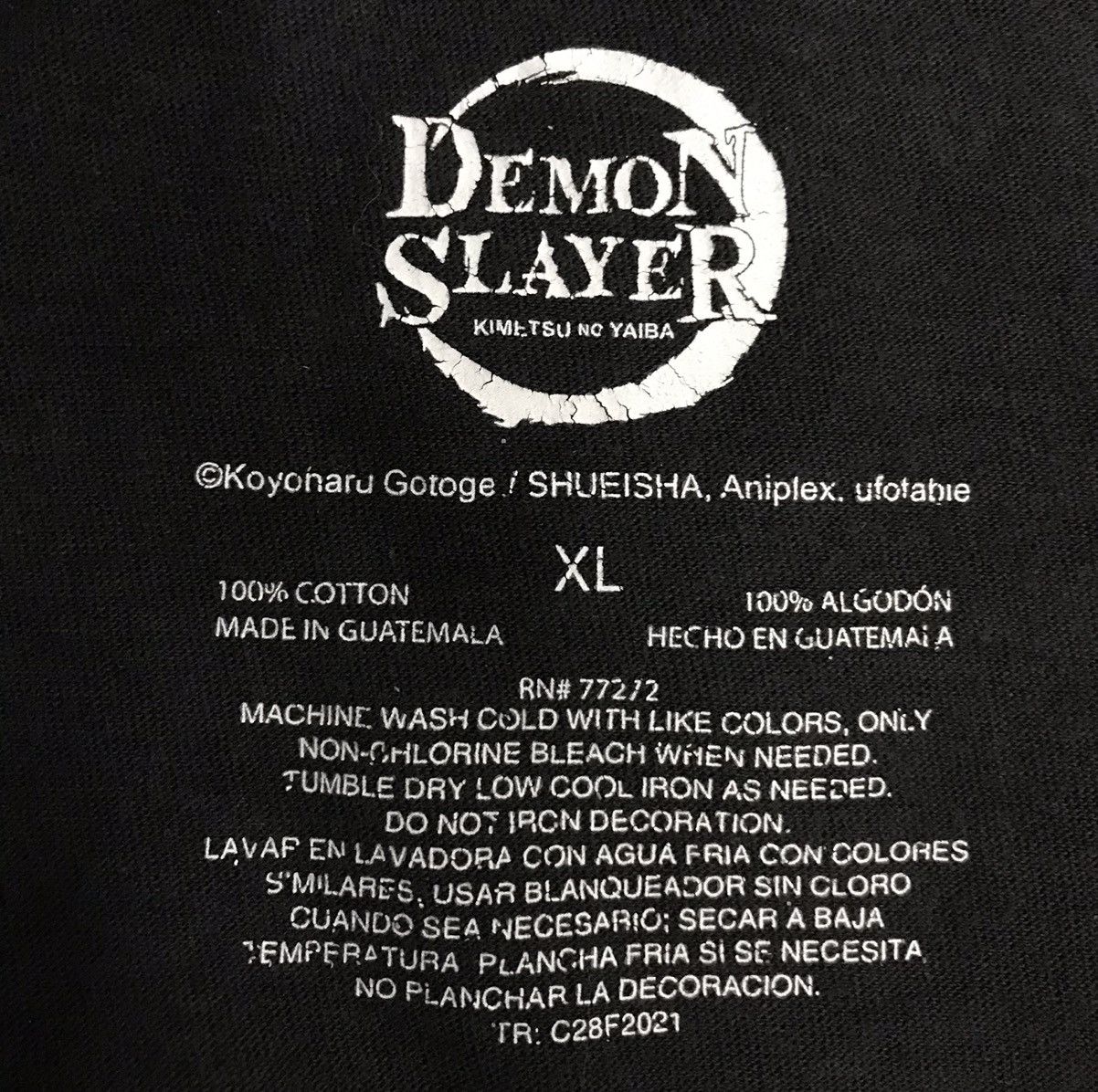 Anime × Japanese Brand Vintage Demon Slayer Kimetsu No Yaiba Shirt Size US XL / EU 56 / 4 - 6 Thumbnail