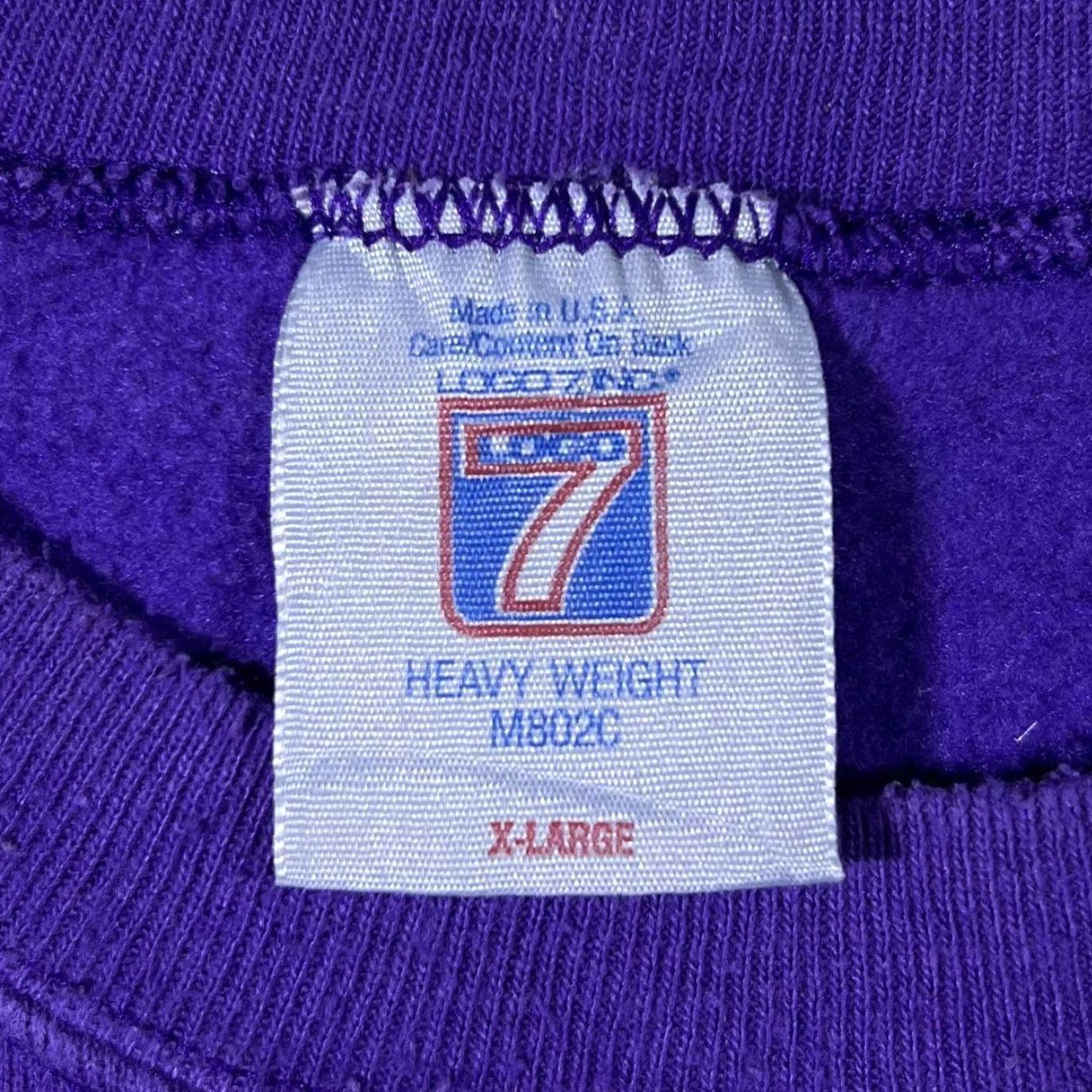 Logo 7 VINTAGE Washington Huskies Logo 7 90s College Graphic Purple Sweatshirt XL Shirt Men XS? Size US XL / EU 56 / 4 - 4 Thumbnail