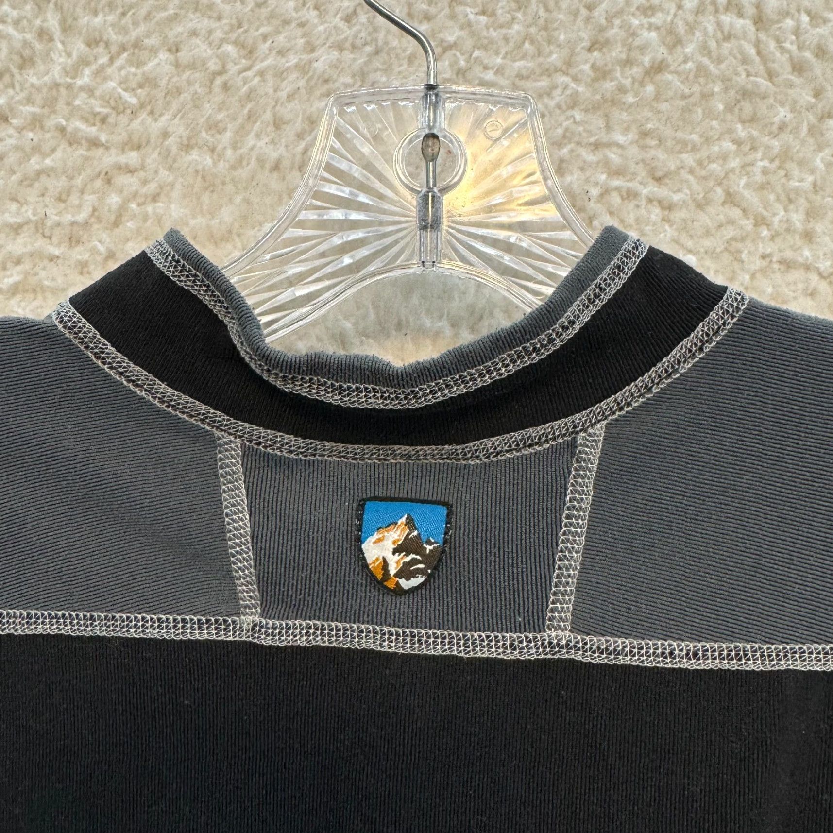 Vintage VINTAGE Kuhl Alf Sweater XL Women Black Grey 1/2 1/4 Zip Pullover Outdoor Hiking Shirt Womens XL Black Grey Size XL / US 12-14 / IT 48-50 - 3 Thumbnail