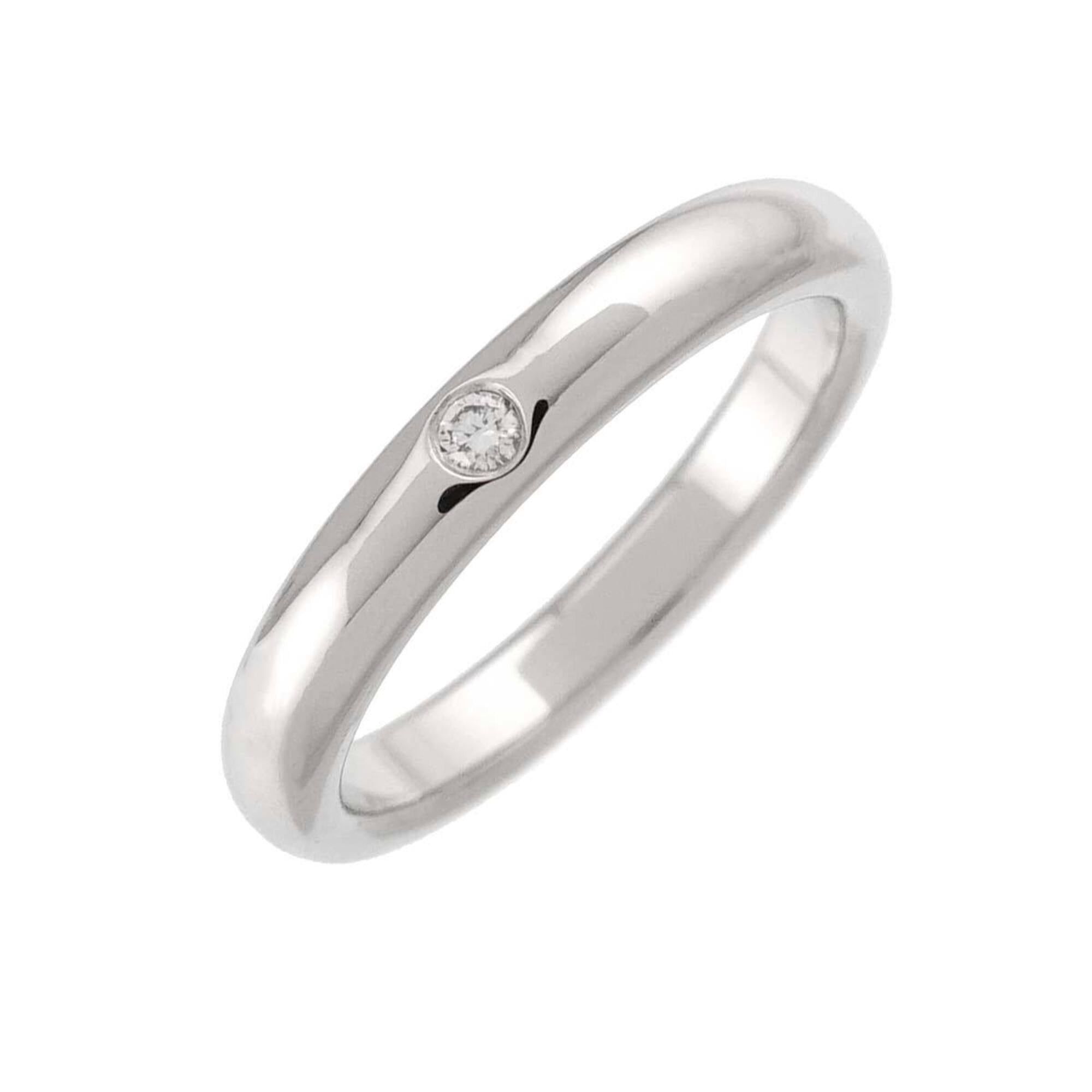 Tiffany & Co. Tiffany & Co. Stacking Band Ring with 1 Diamond, Platinum. Size ONE SIZE - 1 Thumbnail