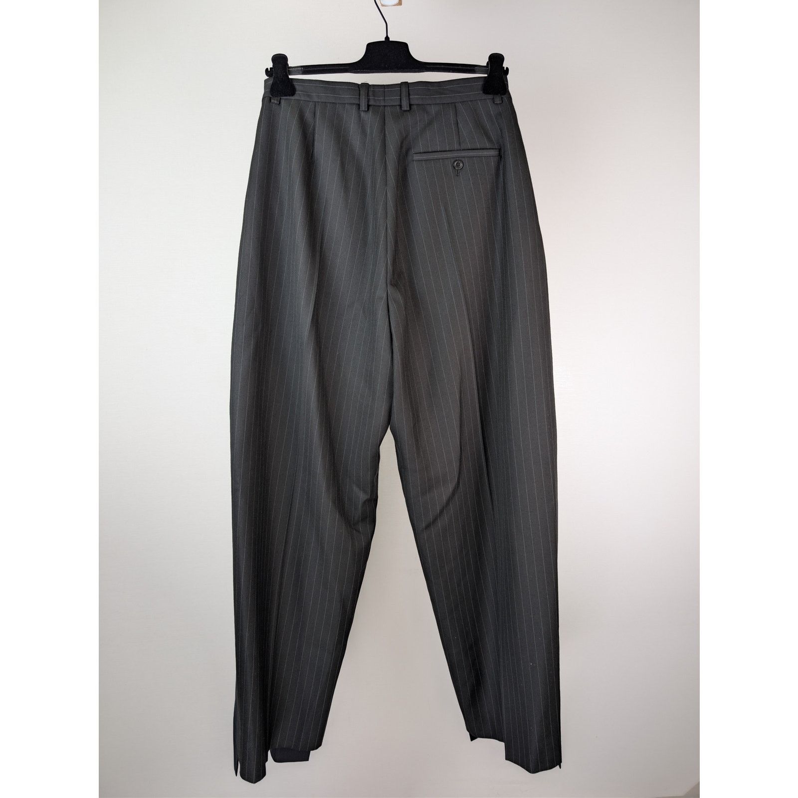 Balenciaga o1rshd1 Fluid Barathea Patched Skater Pants in Dark Navy Size US 32 / EU 48 - 11 Thumbnail