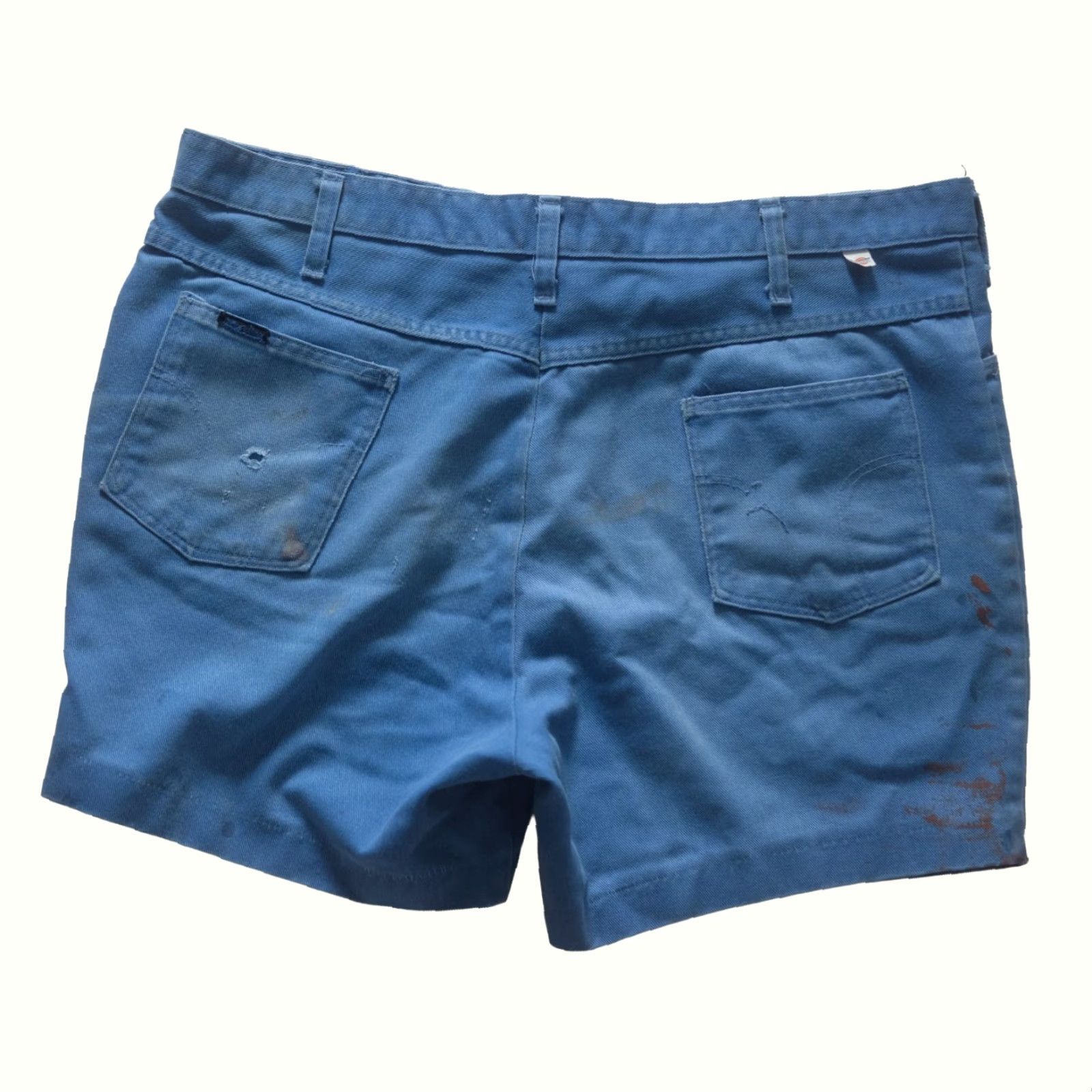 Dickies VINTAGE Dickies WORK WEAR DISTRESSED CANVAS 5" SHORTS USA MADE 42x31 BLUE 90s CHINO Mens Size US 39 - 3 Thumbnail
