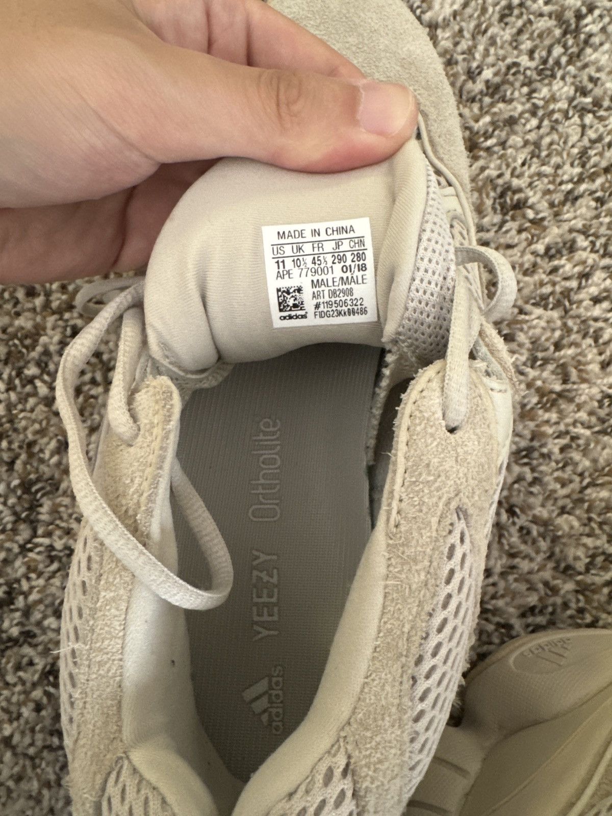 Kanye West Adidas Yeezy 500 Size US 11 / EU 44 - 5 Thumbnail