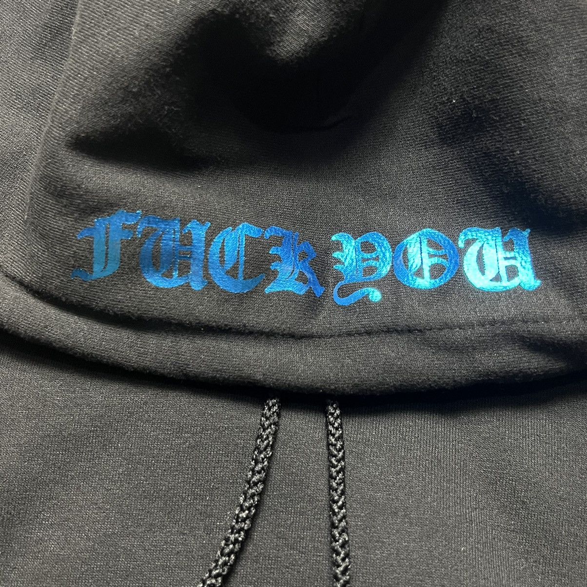 Chrome Hearts Chrome hearts Old Metallic Blue Scroll Logo Thermal Hoodie Size US S / EU 44-46 / 1 - 4 Thumbnail