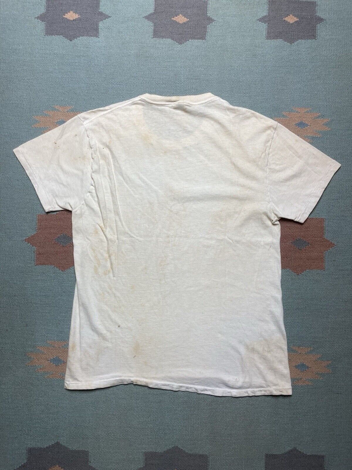 JCPenney × Vintage Vtg 70s blank white t shirt JCPenney worn soft cotton large Size US L / EU 52-54 / 3 - 8 Thumbnail