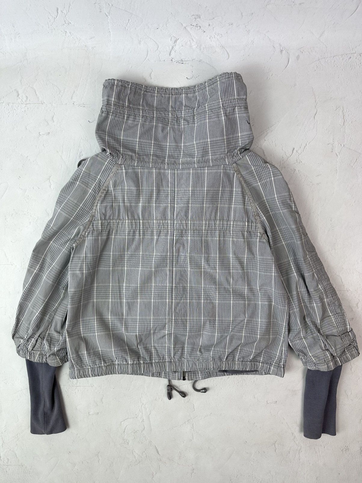 Vintage Vintage Check High Neck Women’s Zip Relaxed Jacket Size XL / US 12-14 / IT 48-50 - 10 Thumbnail