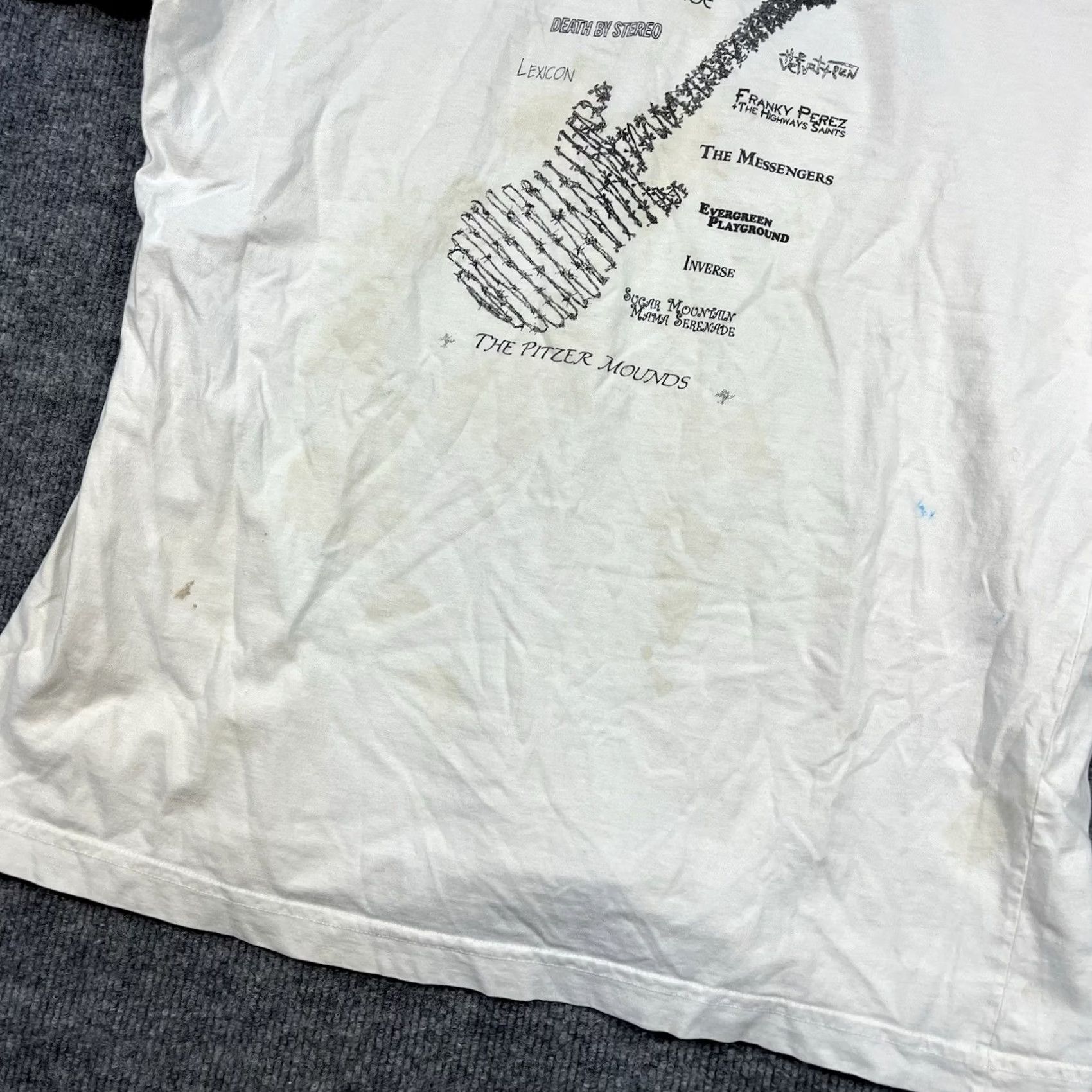 Vintage VINTAGE Slum Village Concert T-Shirt Large White Death By Stereo Tour Mens Size US L / EU 52-54 / 3 - 3 Thumbnail