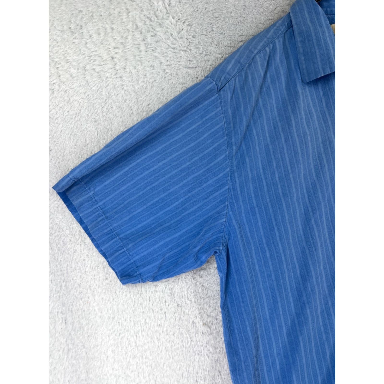 Tommy Bahama Tommy Bahama Shirt Men XL Blue Hawaiian Silk Button-Up Resort Vacation Shirt Size US XL / EU 56 / 4 - 4 Thumbnail