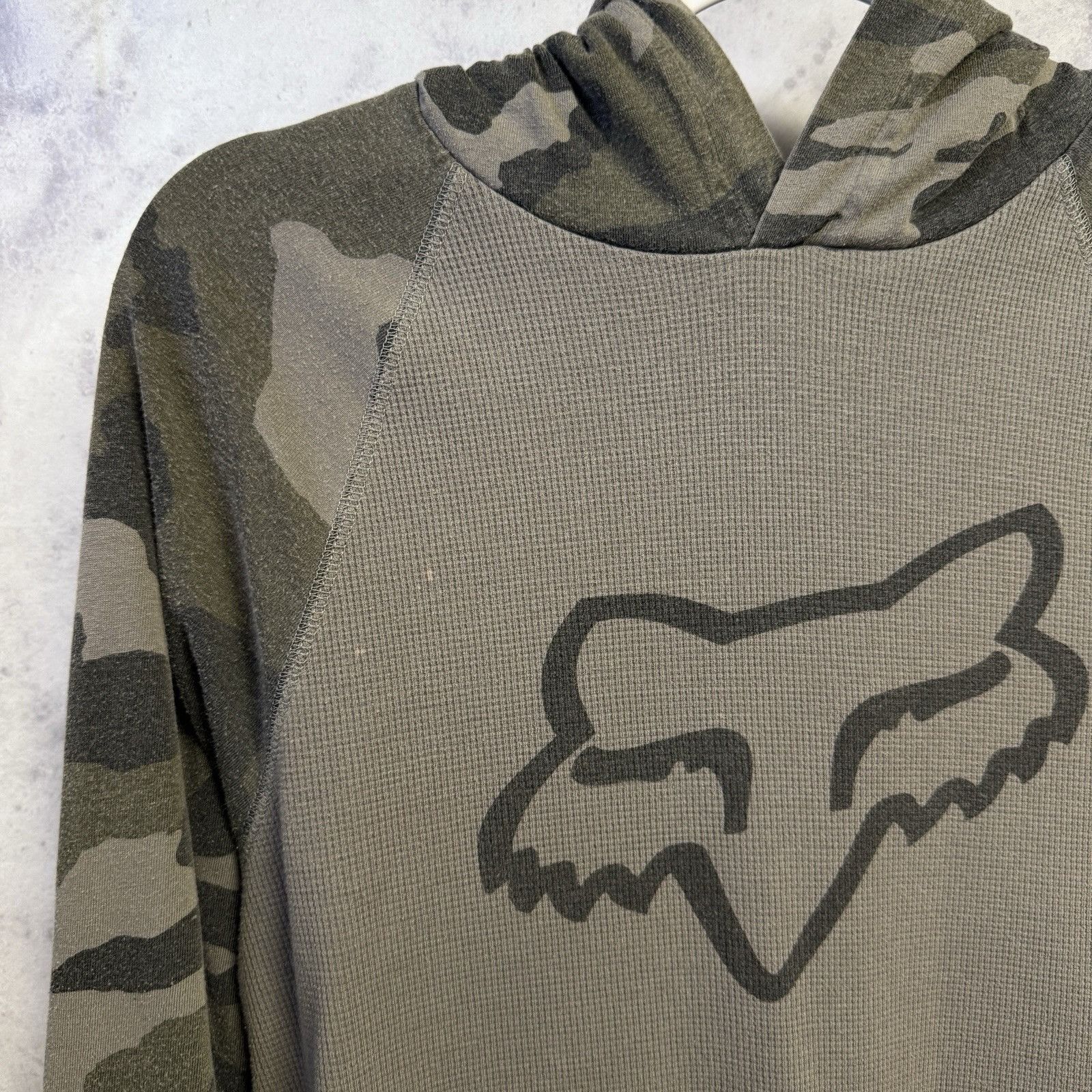 Fox Racing Fox Racing Hoodie Sweatshirt Mens Medium 19x25.5 Gray Camo Size US M / EU 48-50 / 2 - 3 Thumbnail