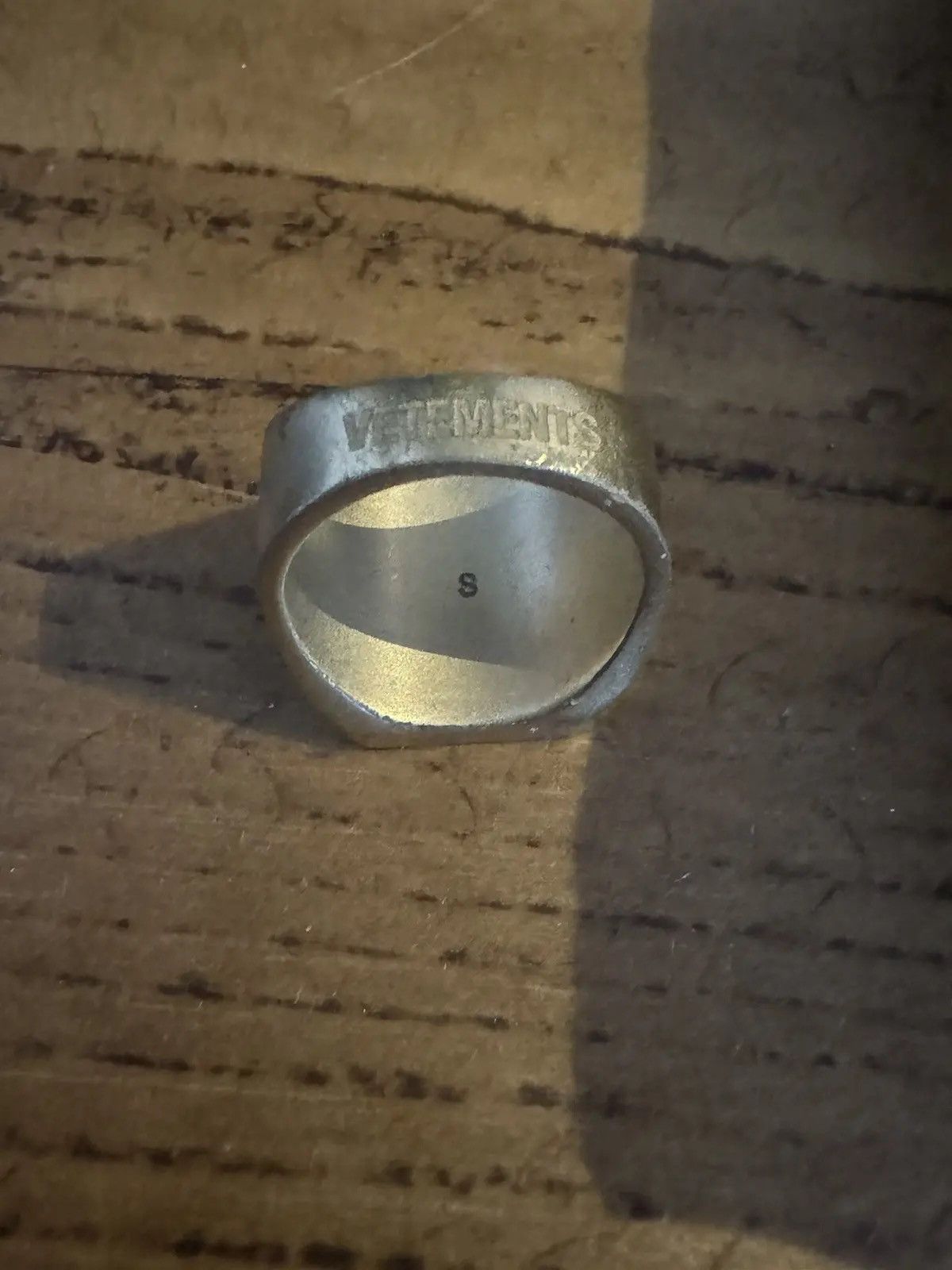 Vetements Vetements Logo Ring Size ONE SIZE - 7 Thumbnail