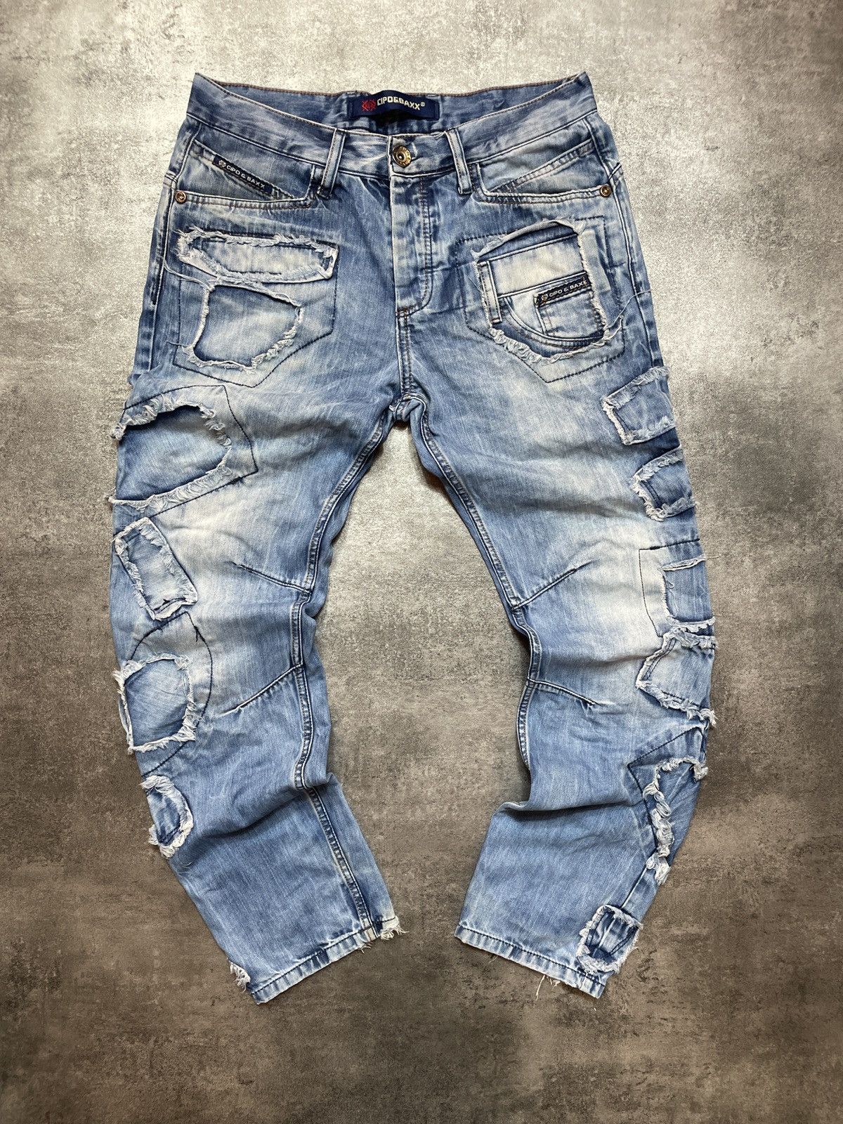 Vintage 🔥RARE🔥Vintage Y2K Denim Jeans Distressed Rare Avant Garde Size US 32 / EU 48 - 2 Thumbnail