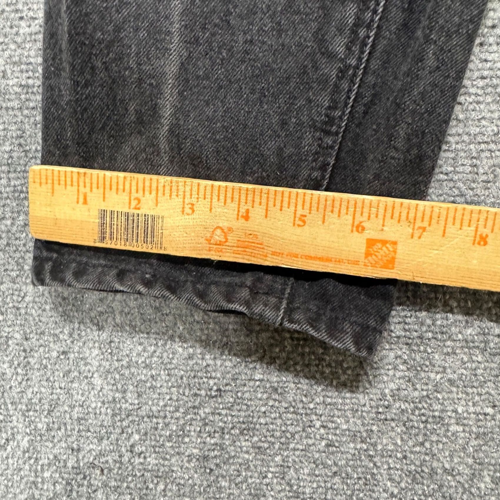 Jordache VINTAGE Jordache Jeans Skater Bootcut Black 14W 24x29 100% Cotton Womens Grunge Size 36" / US 14 / IT 50 - 7 Thumbnail