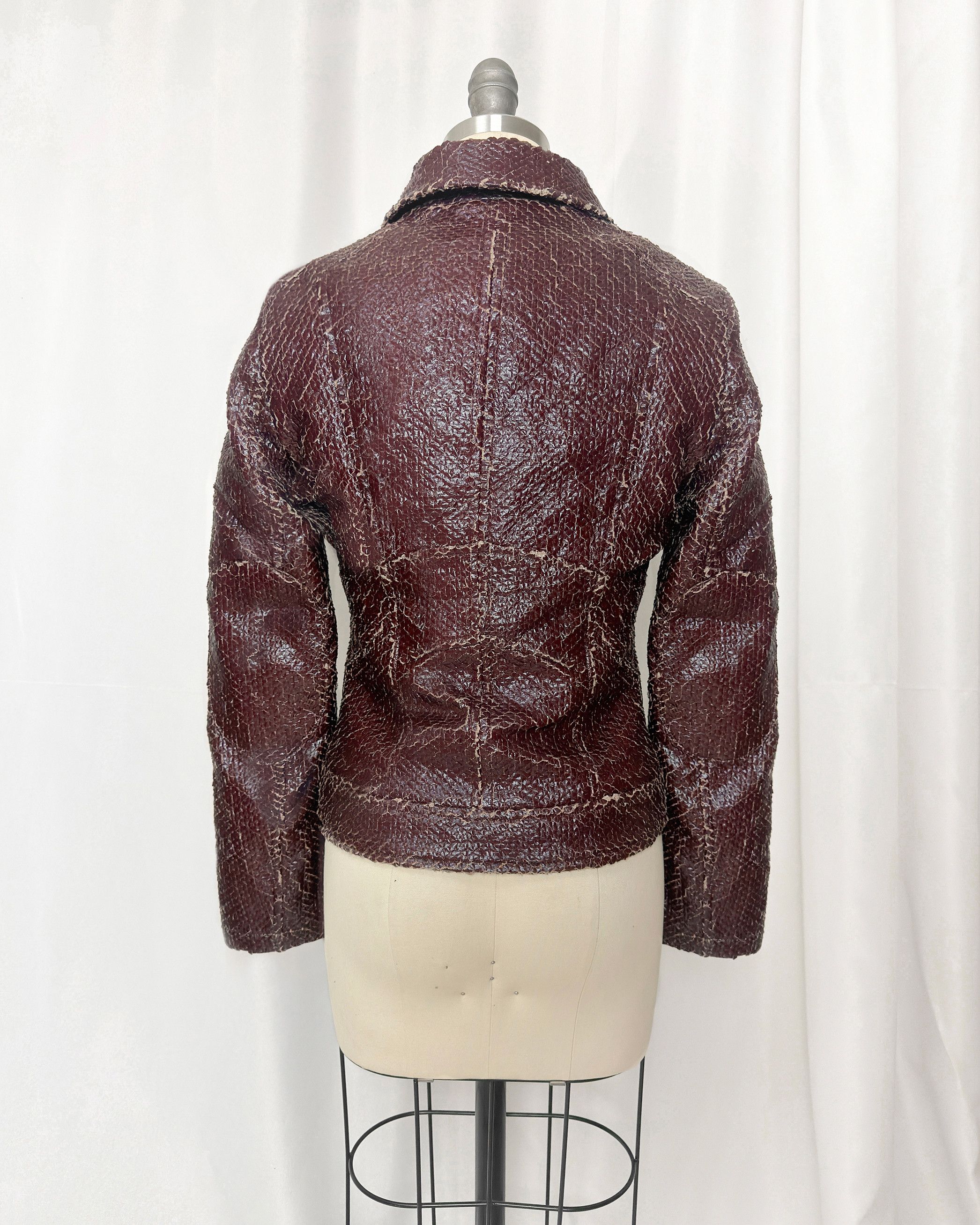 KMRii Van Caloen distressed leather biker jacket Size XS / US 0-2 / IT 36-38 - 6 Thumbnail