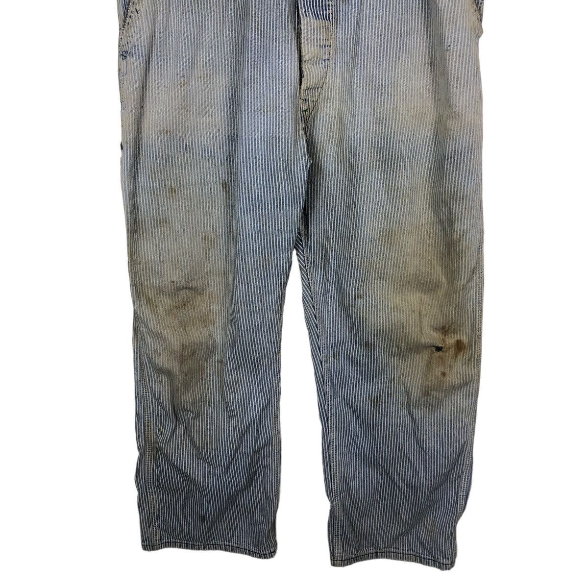 Japanese Brand 🔥Vtg Hickory Chore Overall Worker Big Smith Issey Miyake Size US 44 / EU 60 - 5 Thumbnail