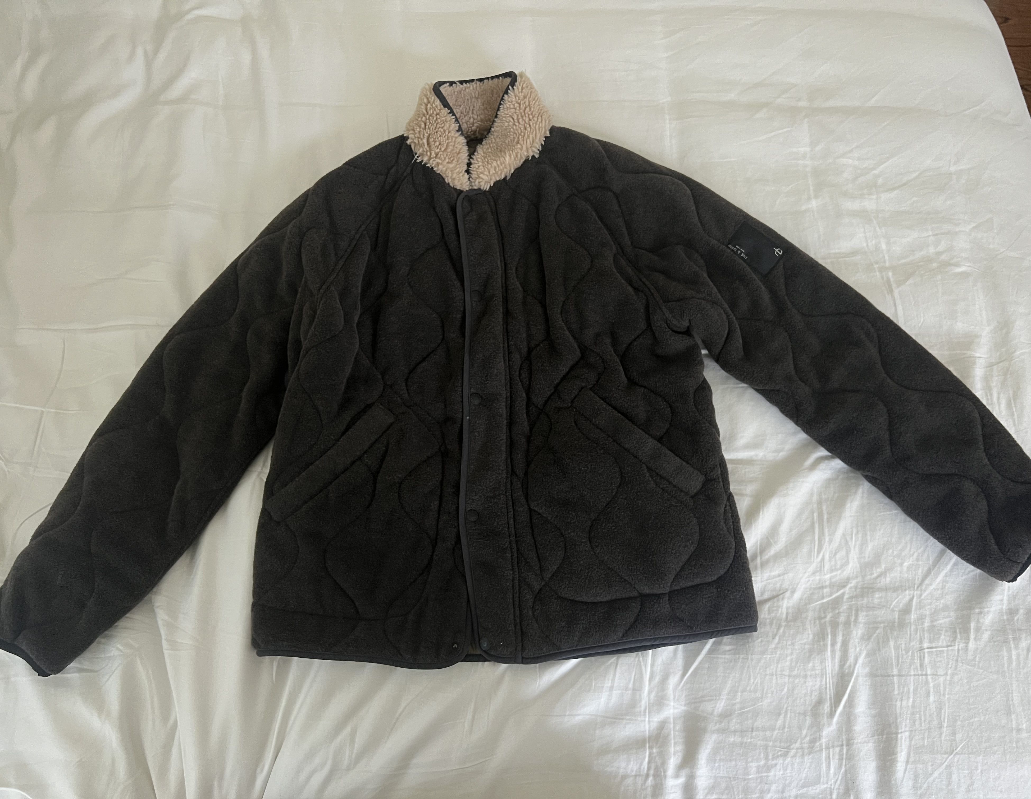 Rag & Bone Rag & Bone Quilted Fleece Jacket with Sherpa Collar Size US M / EU 48-50 / 2 - 1 Thumbnail