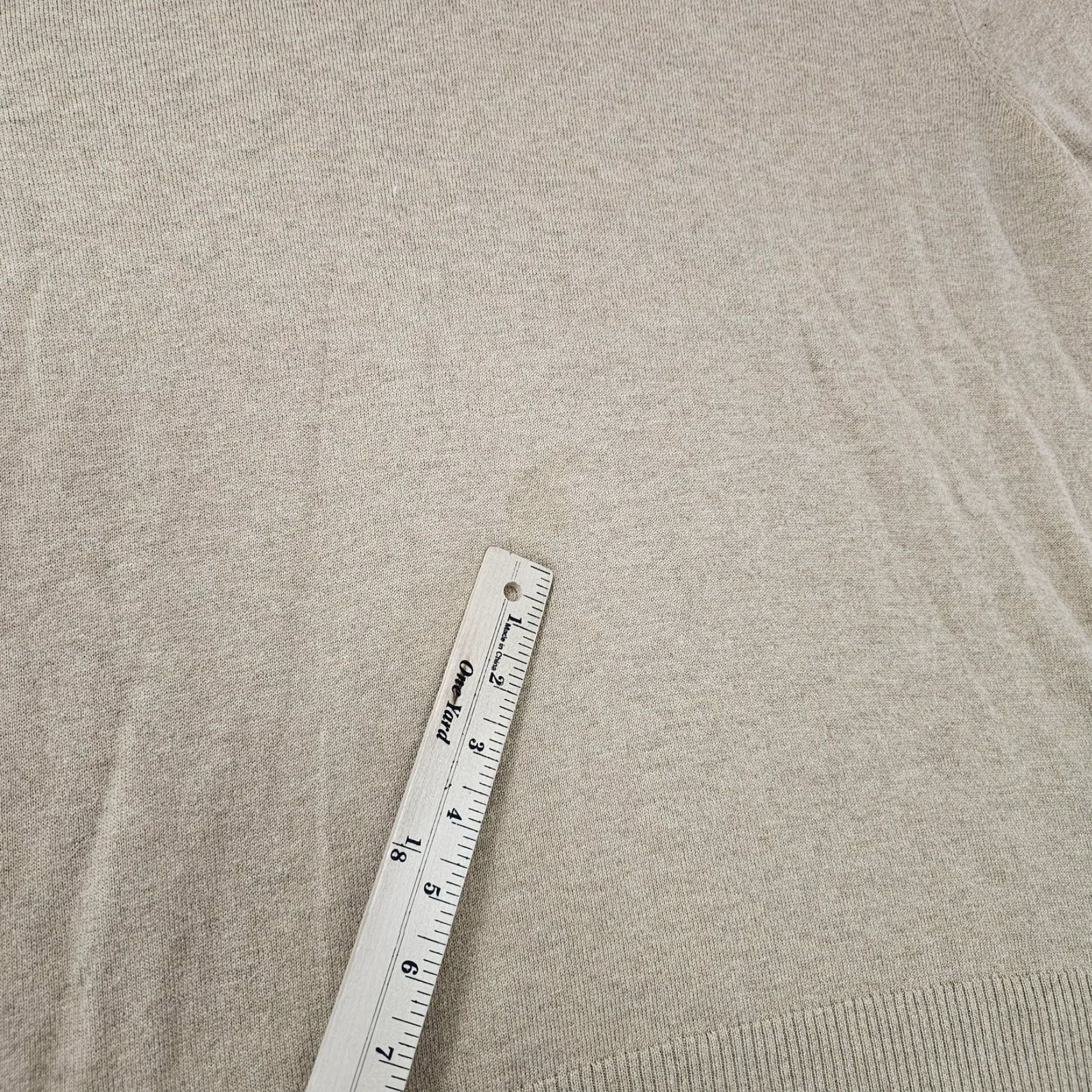 J.Crew J.Crew Mens Sweater Mock Neck Quarter Zip Harbor Cotton Pullover Tan Beige F4718 Size US XL / EU 56 / 4 - 5 Thumbnail