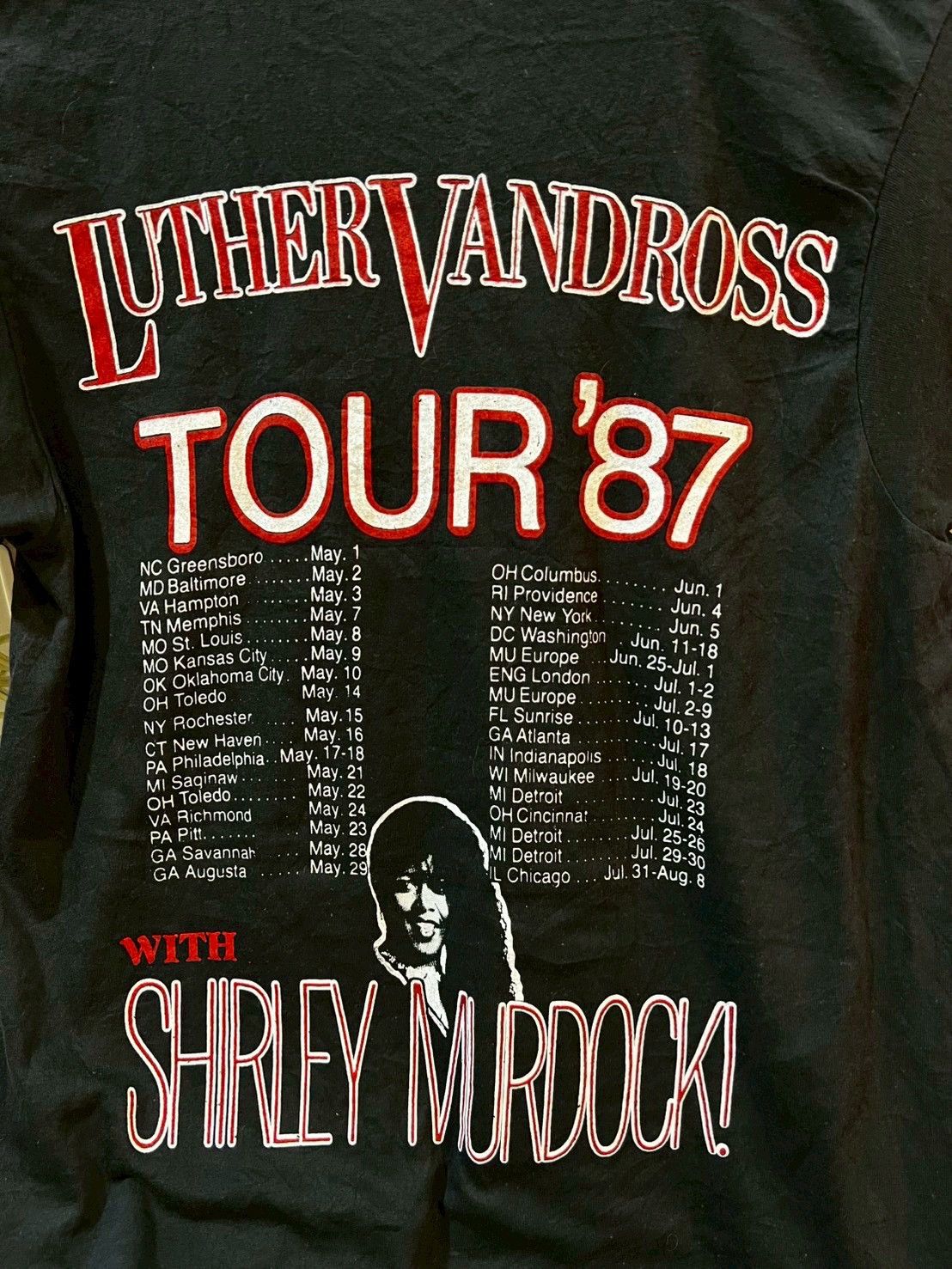 Band Tees Vintage Luther Vandross 1987’s Size US M / EU 48-50 / 2 - 8 Thumbnail