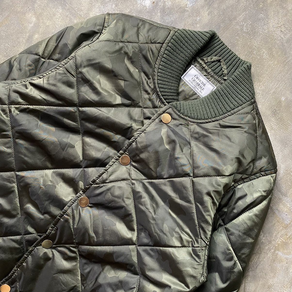 Officine Generale Officine Generale Camou Quilted Jacket Size US S / EU 44-46 / 1 - 8 Thumbnail