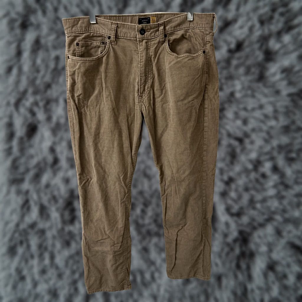 J.Crew 2. I've focused on the core keywords: "Corduroy," "J.Crew 1040," "Tan," "Relaxed Fit," "Pockets," "Mens Size 35/30," and "Classic Casual. Size US 35 - 1 Thumbnail