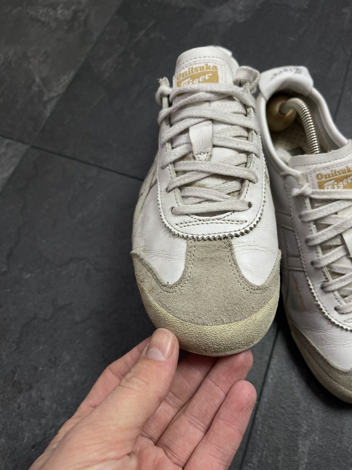 Streetwear Vintage asics onitsuka tiger leather sneakers Size US 5.5 / EU 38 - 6 Thumbnail