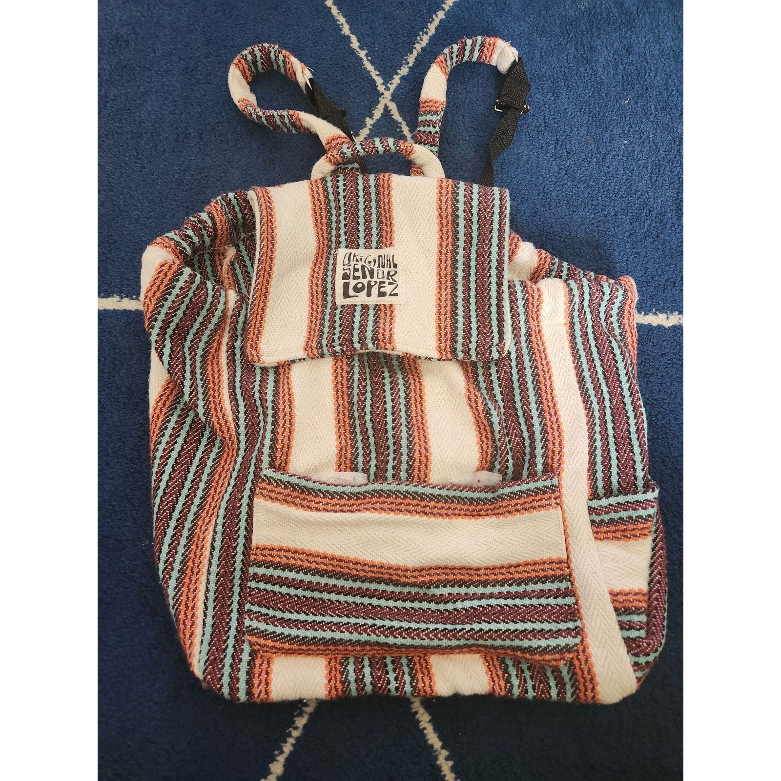 Other Original Senor Lopez Baja Unisex Velcro Oversized Back Pack Size ONE SIZE - 1 Thumbnail