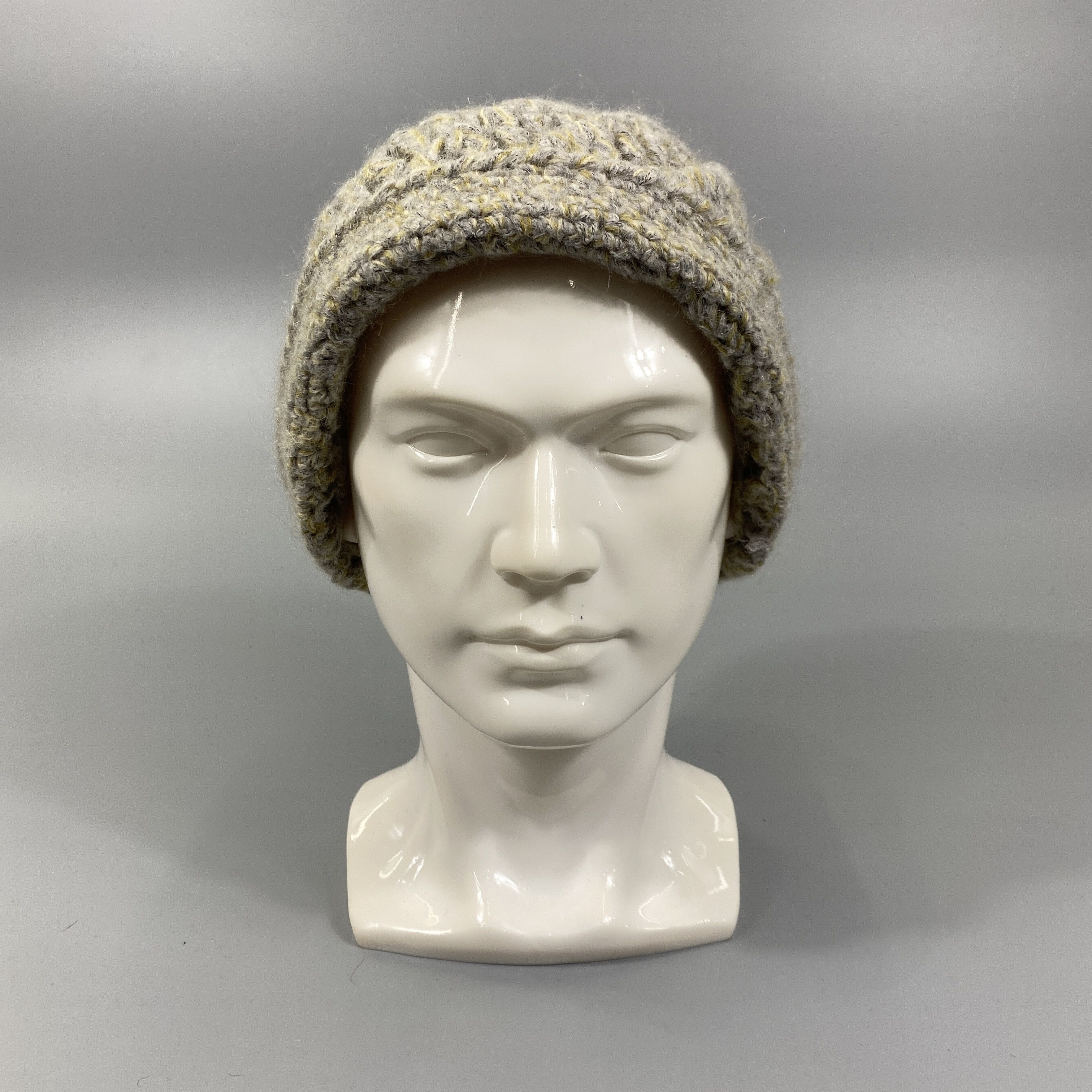 Vintage Brown Knit Snow Cap Hat -BN666 Size ONE SIZE - 5 Thumbnail