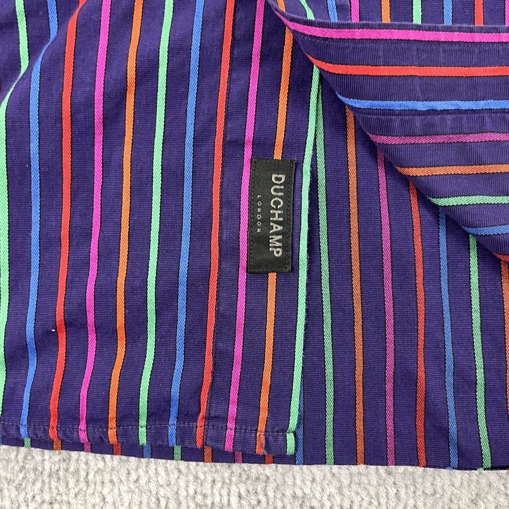 Vintage DUCHAMP London Shirt Mens Size 16 41 CM Purple Striped Button Up Preppy Casual Size US L / EU 52-54 / 3 - 4 Thumbnail