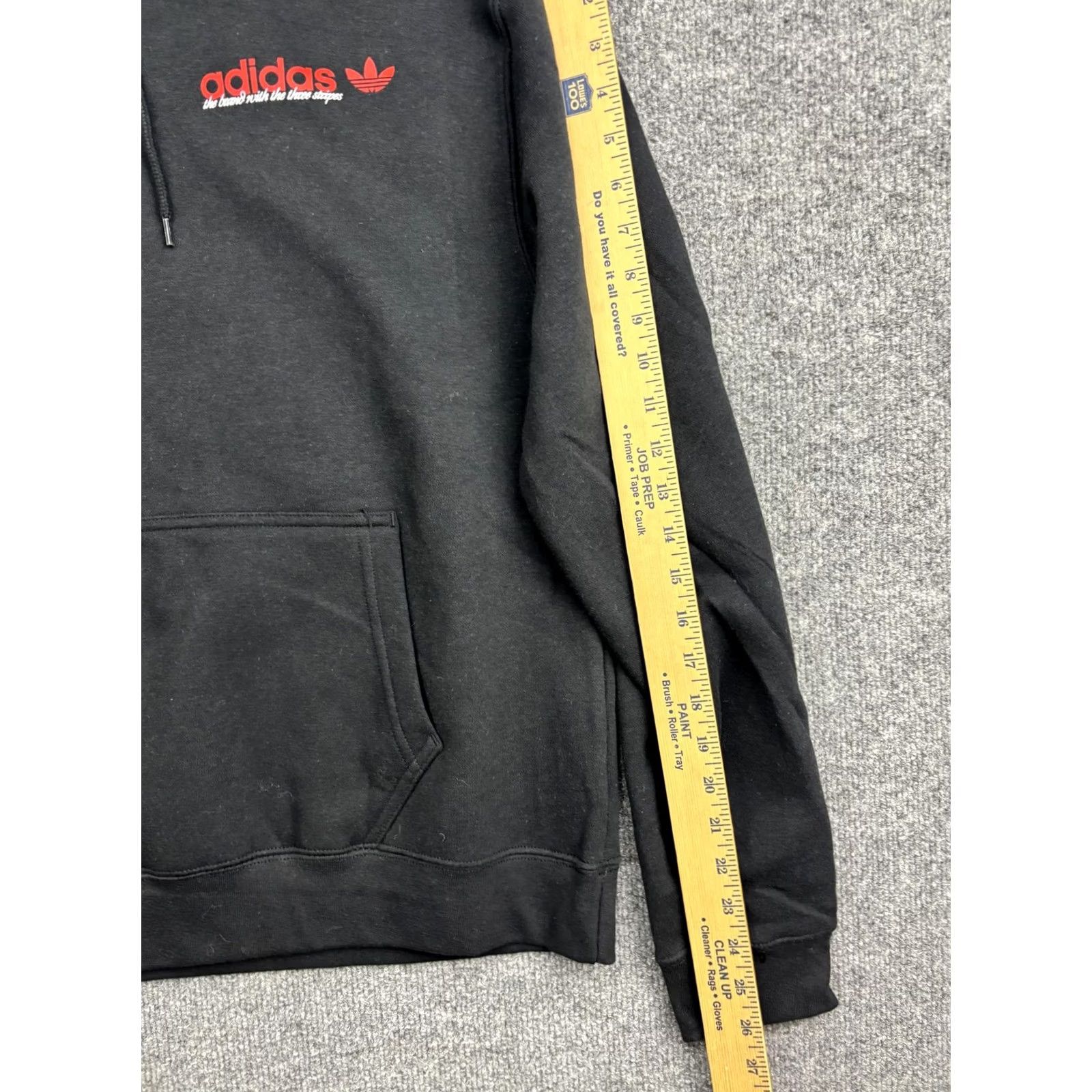 Adidas Adidas Hoodie Mens M Black Pullover Fleece Sweatshirt Trefoil Graphic Logo Size US M / EU 48-50 / 2 - 5 Thumbnail