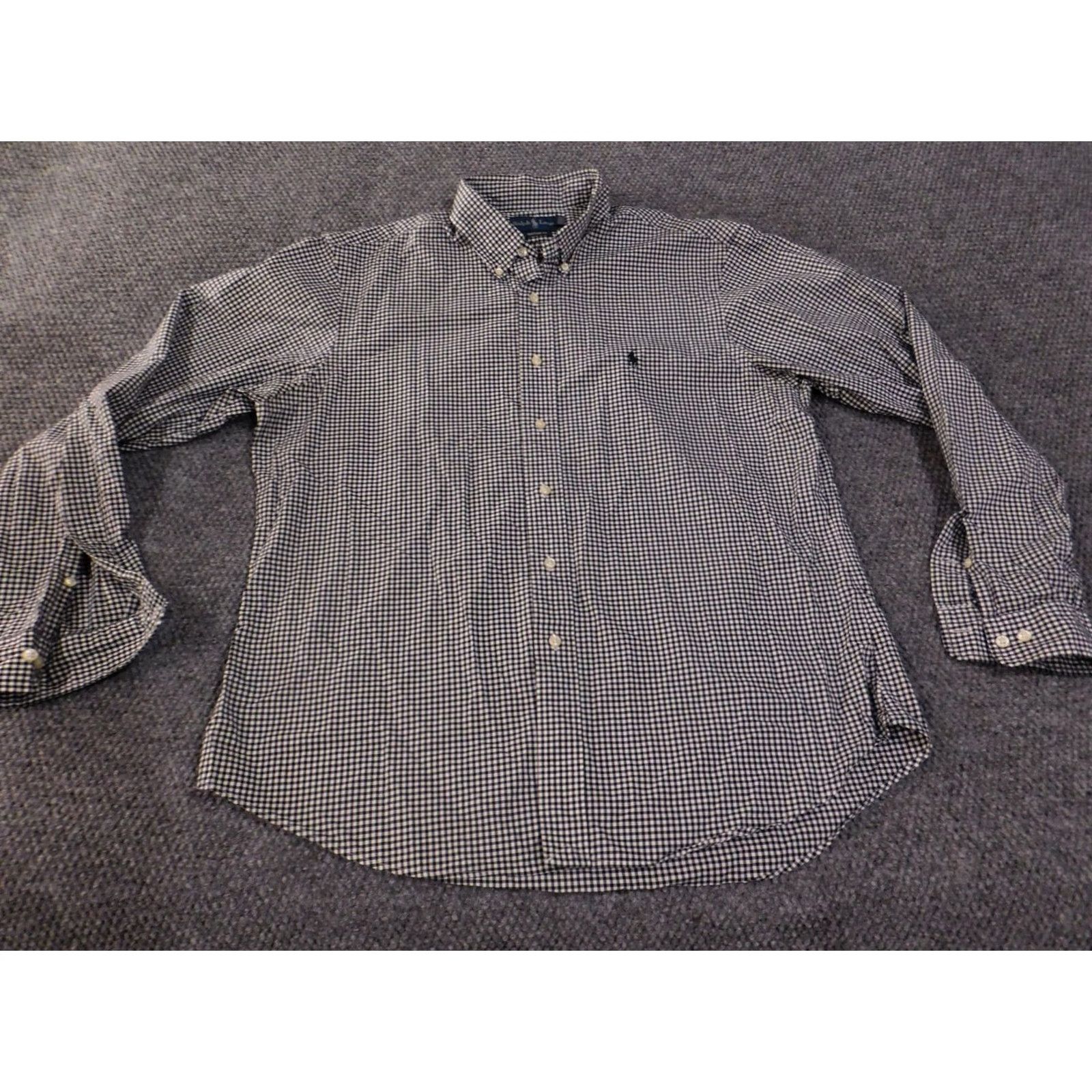 Ralph Lauren Ralph Lauren Shirt XL Men Blue White Gingham Check Button-Down Custom Fit Shirt Size US XL / EU 56 / 4 - 2 Thumbnail