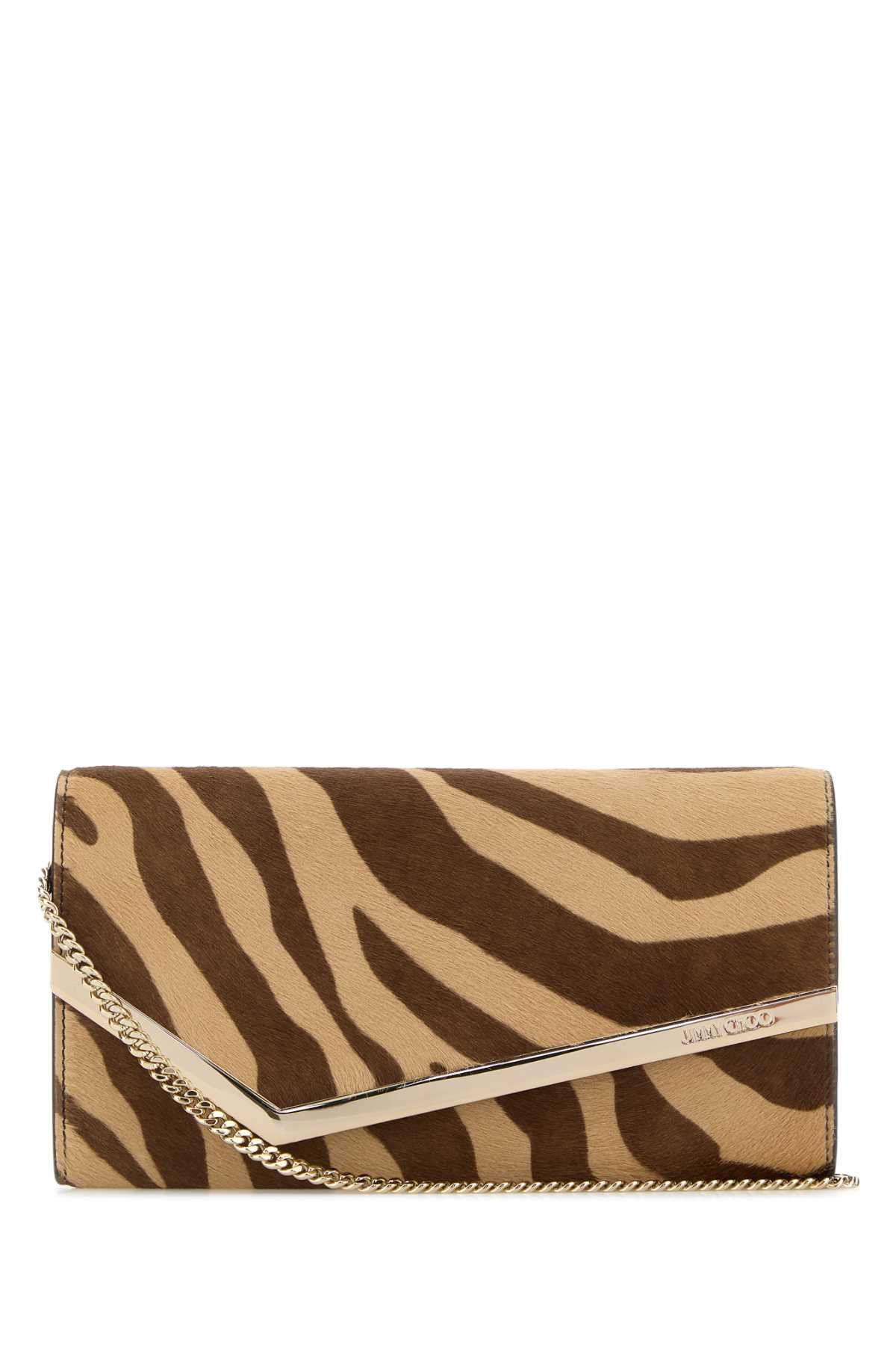 Jimmy Choo Printed Calf Hair Emmie Clutch Size ONE SIZE - 1 Thumbnail