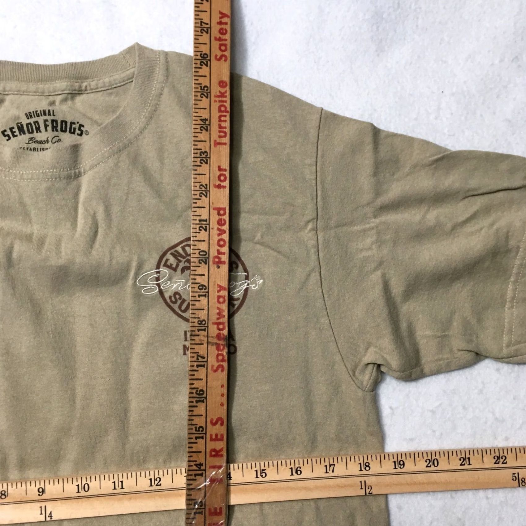 Vintage Senor Frog's T-Shirt Green Cotton Medium Adult Men Crew Neck Short Sleeve Mexico Vintage: No Frog Theme Shirt Size US M / EU 48-50 / 2 - 4 Thumbnail