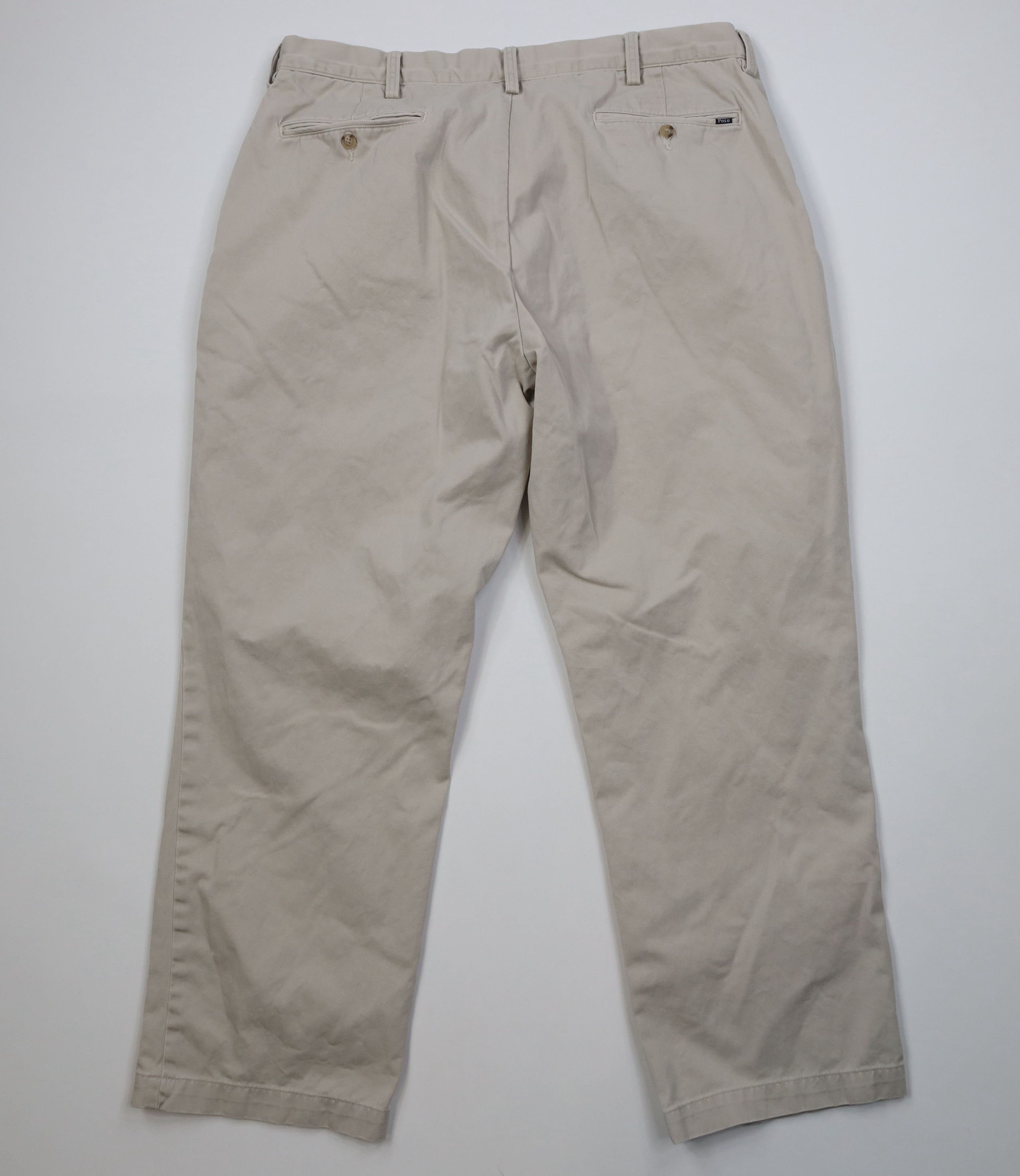 Polo Ralph Lauren Vintage Ralph Lauren Fit Wide Leg Chino Pants Beige Cotton Size US 38 / EU 54 - 11 Thumbnail
