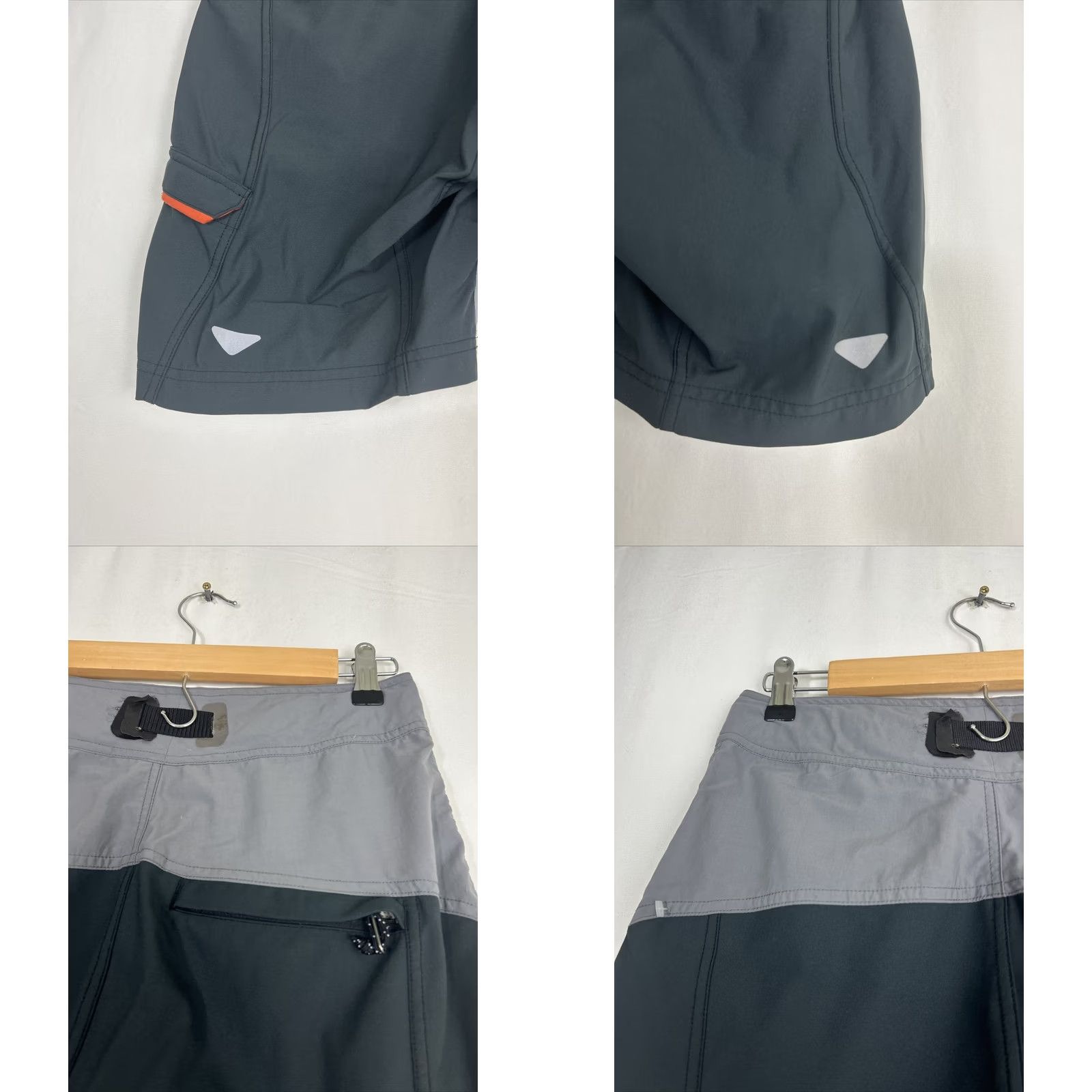 Mountain Hardwear Mountain Hard Wear Shorts Hiking Womens 8 Gray Belted Hook & Loop 4-Pocket Lightweight Quick Dry Utility Outdoor 90s Size 30" / US 8 / IT 44 - 8 Thumbnail