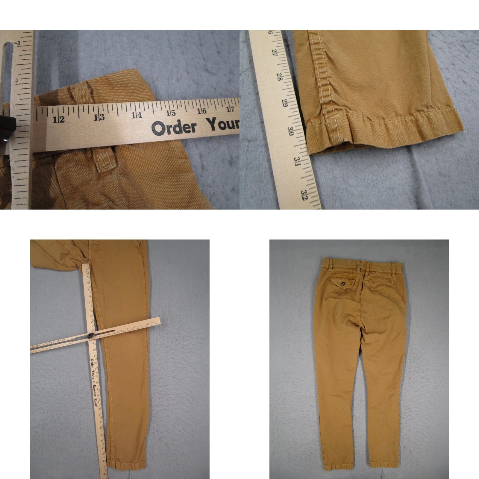 The West Is Dead VINTAGE The West is Dead Pants Mens 30x30 Brown Slim Fit Chino Casual Tapered Made USA Size US 30 / EU 46 - 9 Thumbnail