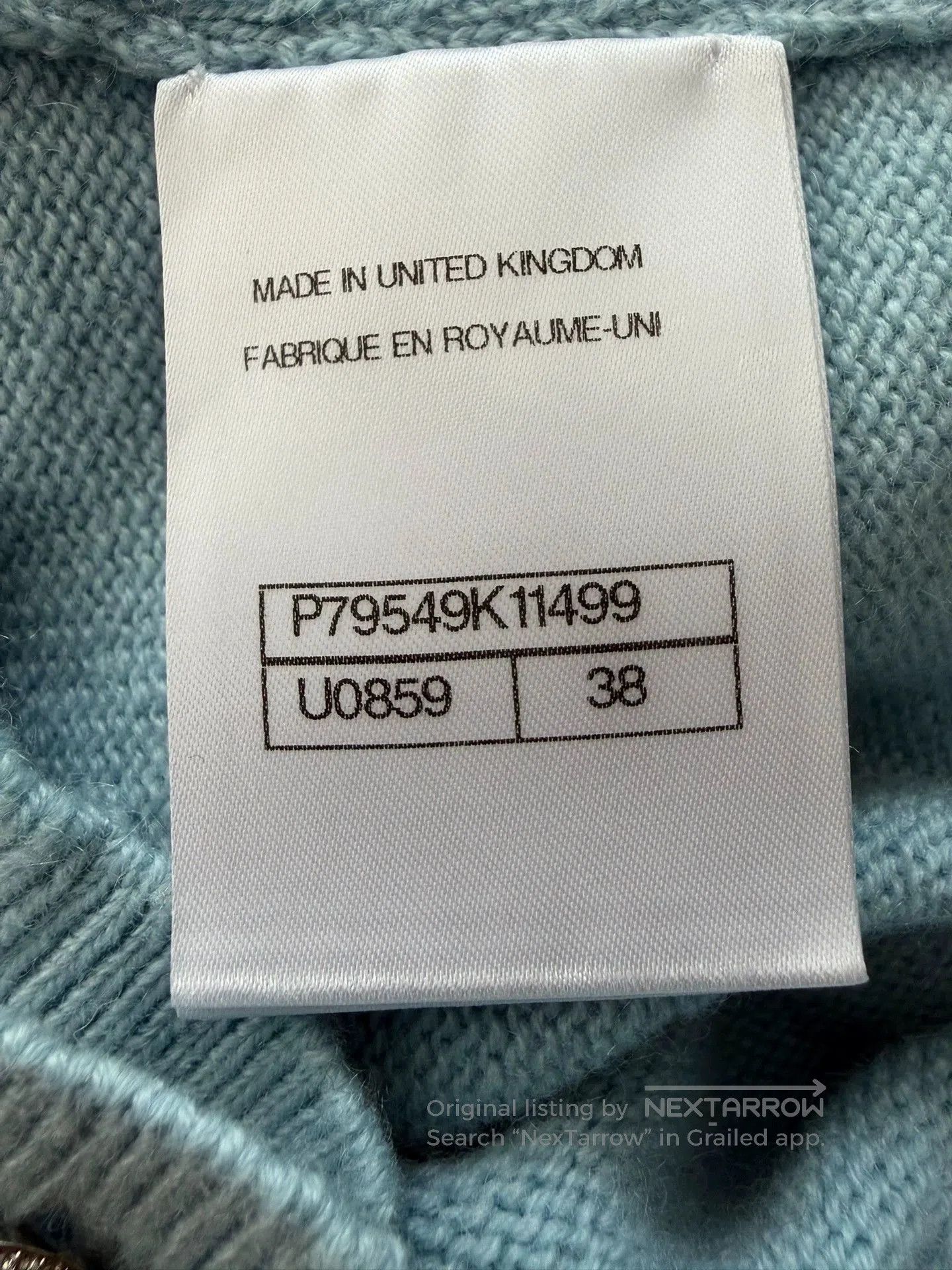 Chanel Chanel 25S Blue Cashmere Cardigan. Size US S / EU 44-46 / 1 - 5 Thumbnail