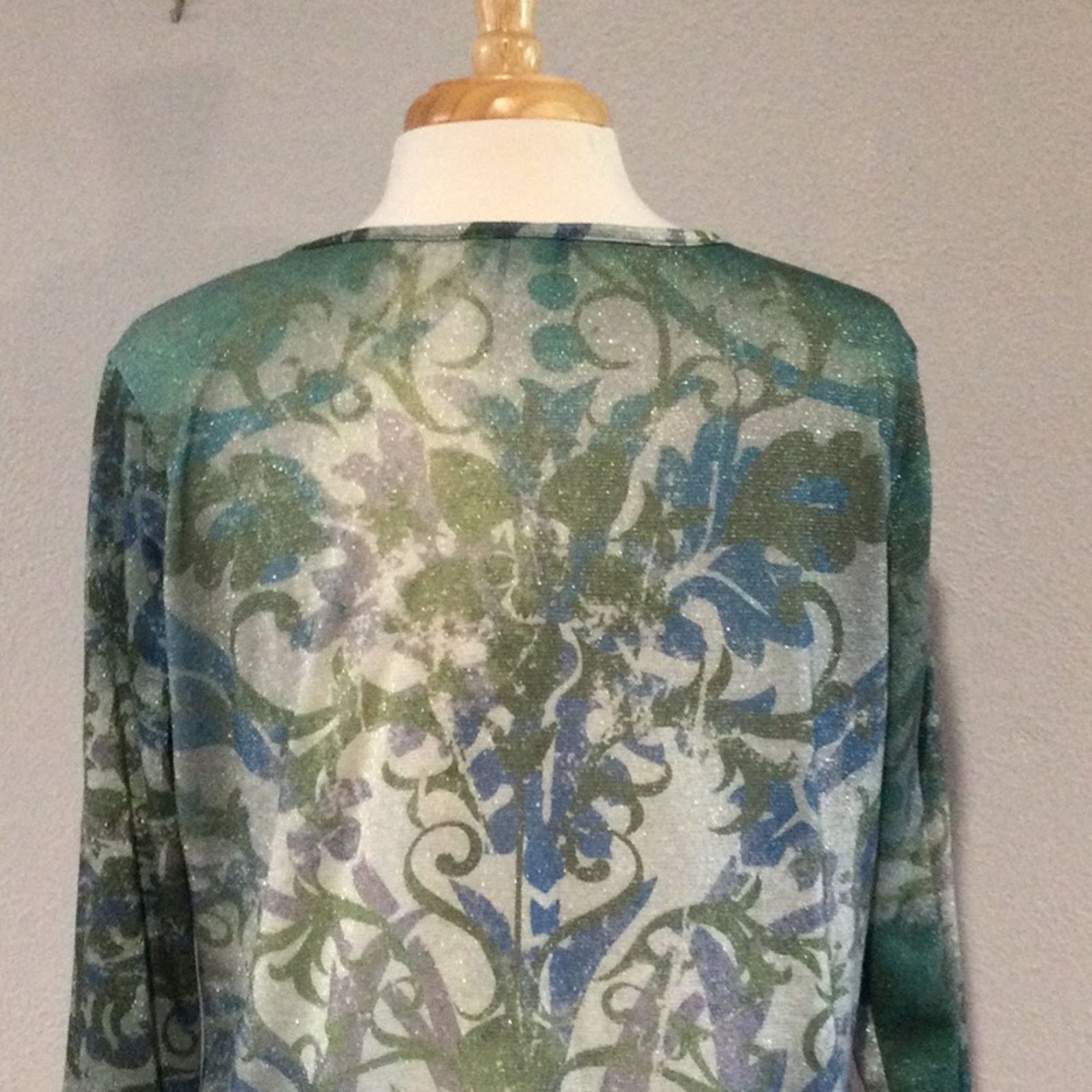 Other Christopher & Banks Semi Sheer Pullover Blouse Sz XL Size XL / US 12-14 / IT 48-50 - 9 Thumbnail