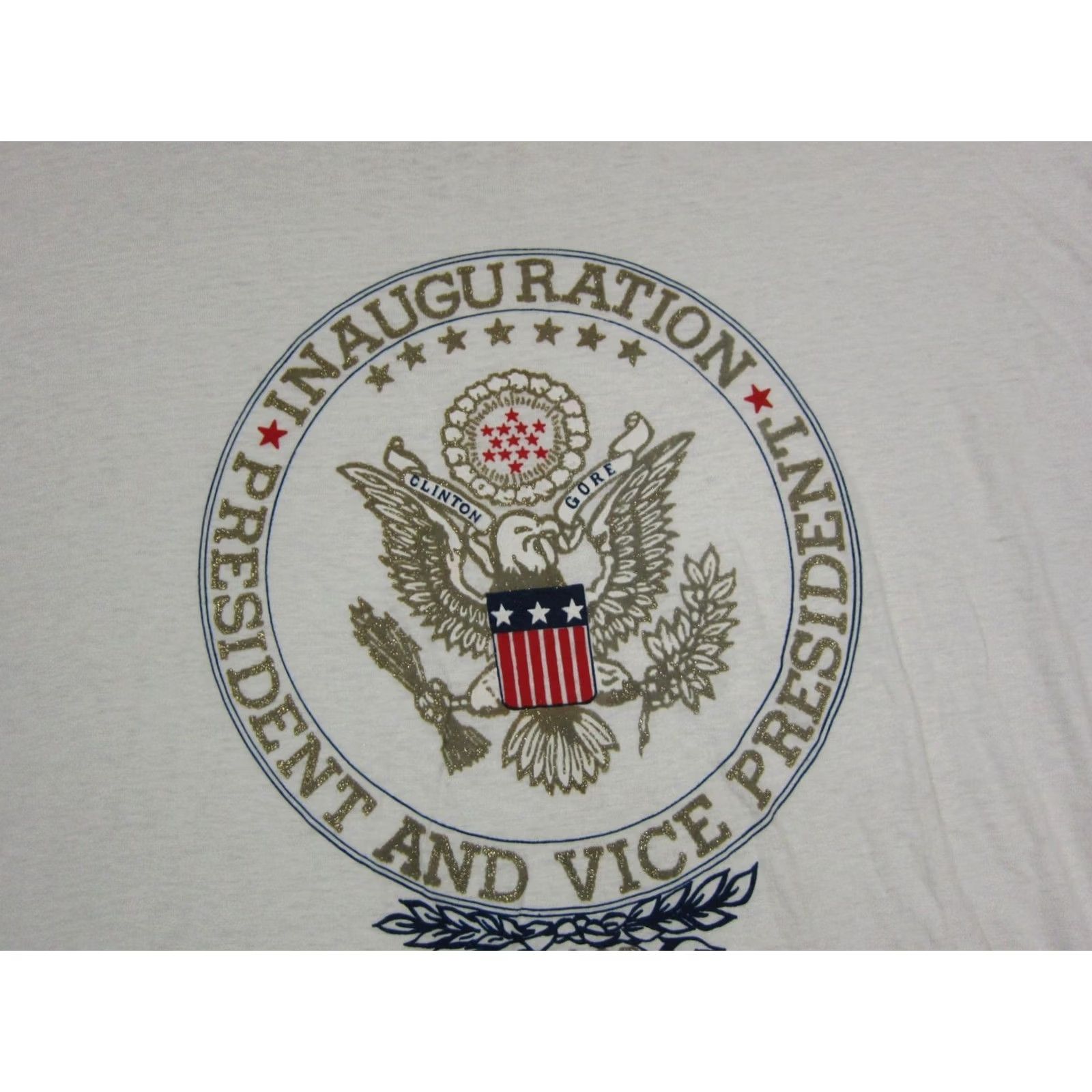 Vintage VINTAGE Bill Clinton Shirt Mens Medium White Presidential Inauguration 90s Size US M / EU 48-50 / 2 - 2 Thumbnail