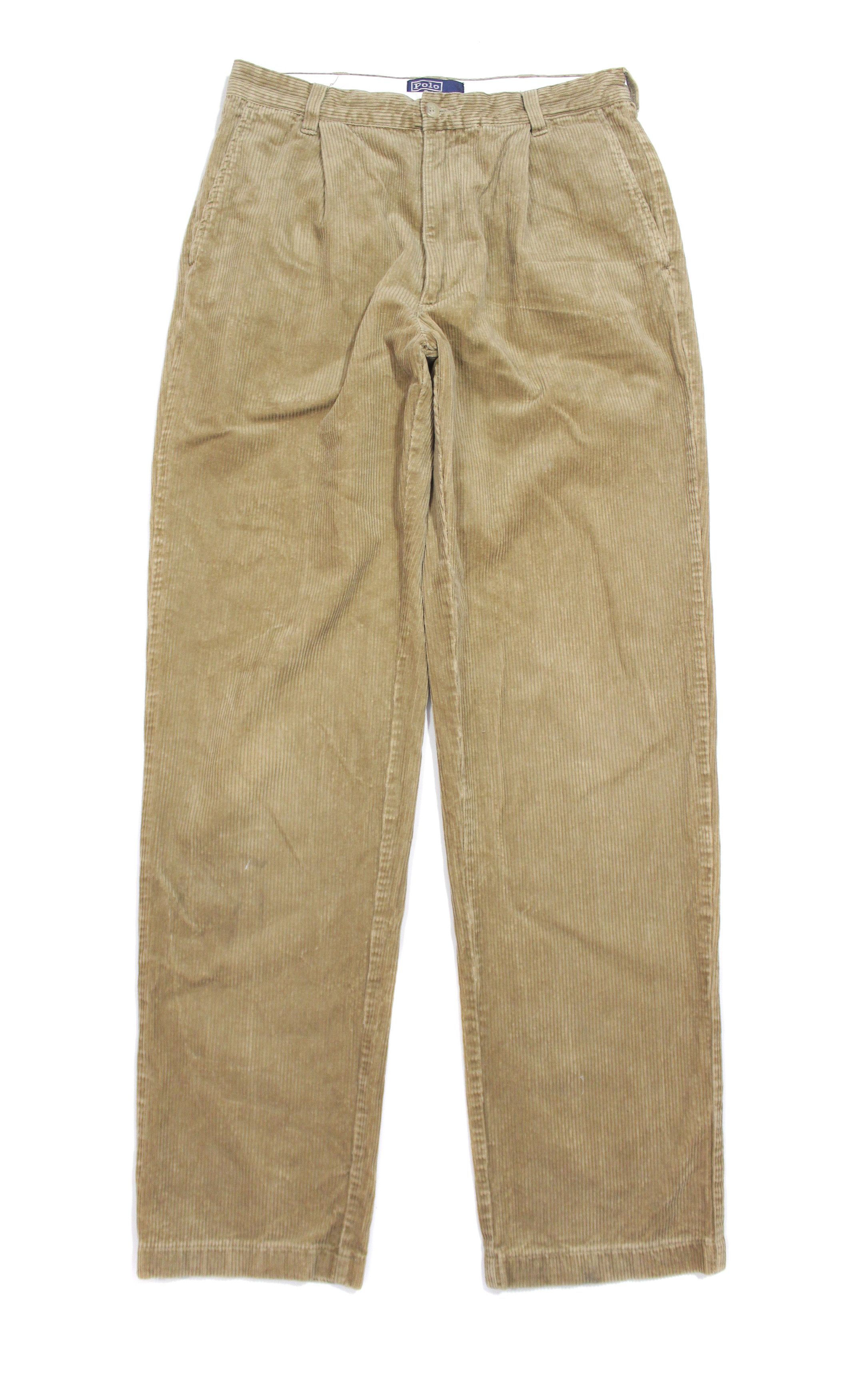 Ralph Lauren 90S Chatfield Corduroy Plush Logo Sand Pants | Grailed