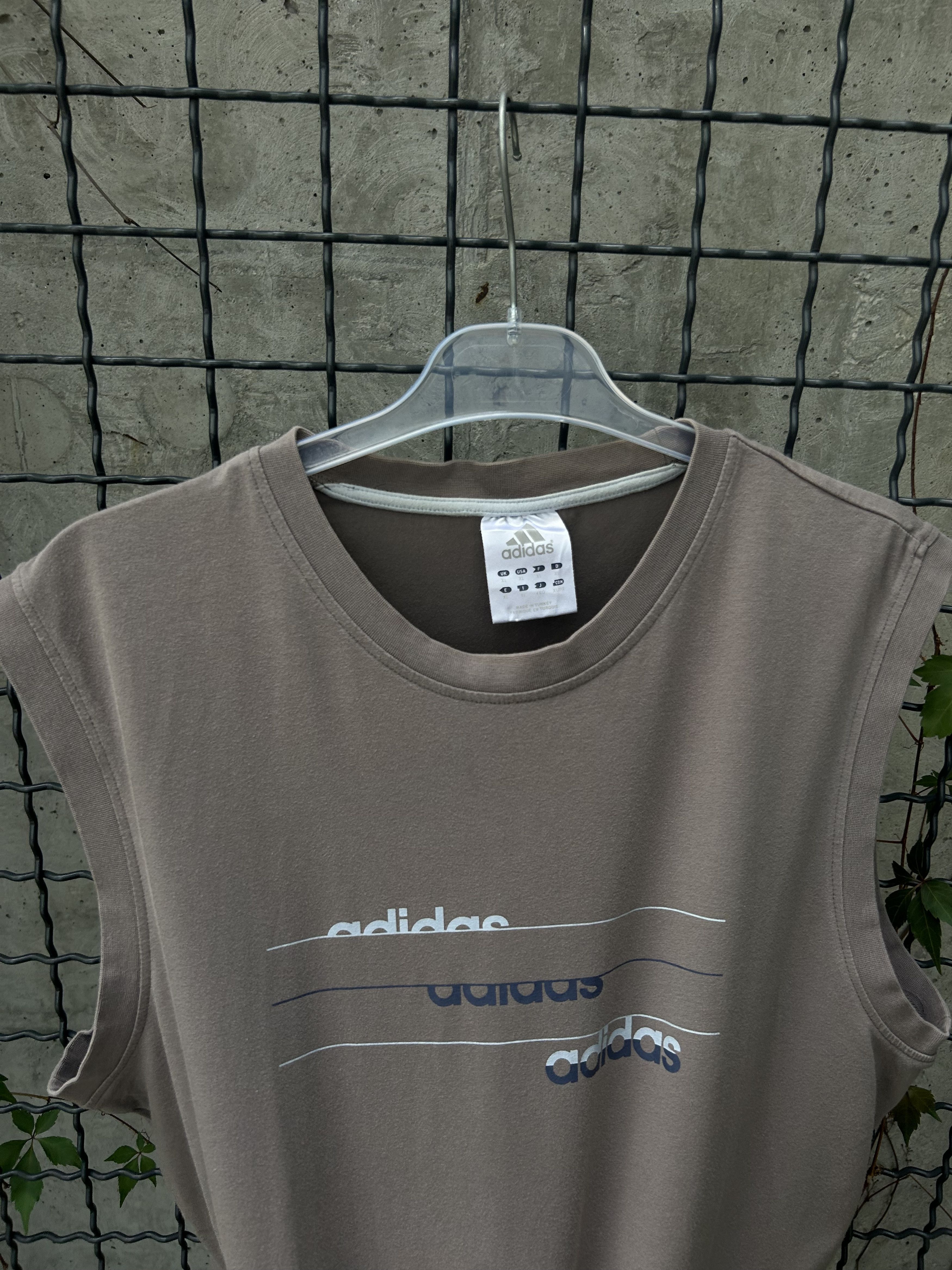 Adidas Vintage 2000s Adidas Tank Top Shirt Size US XL / EU 56 / 4 - 3 Thumbnail