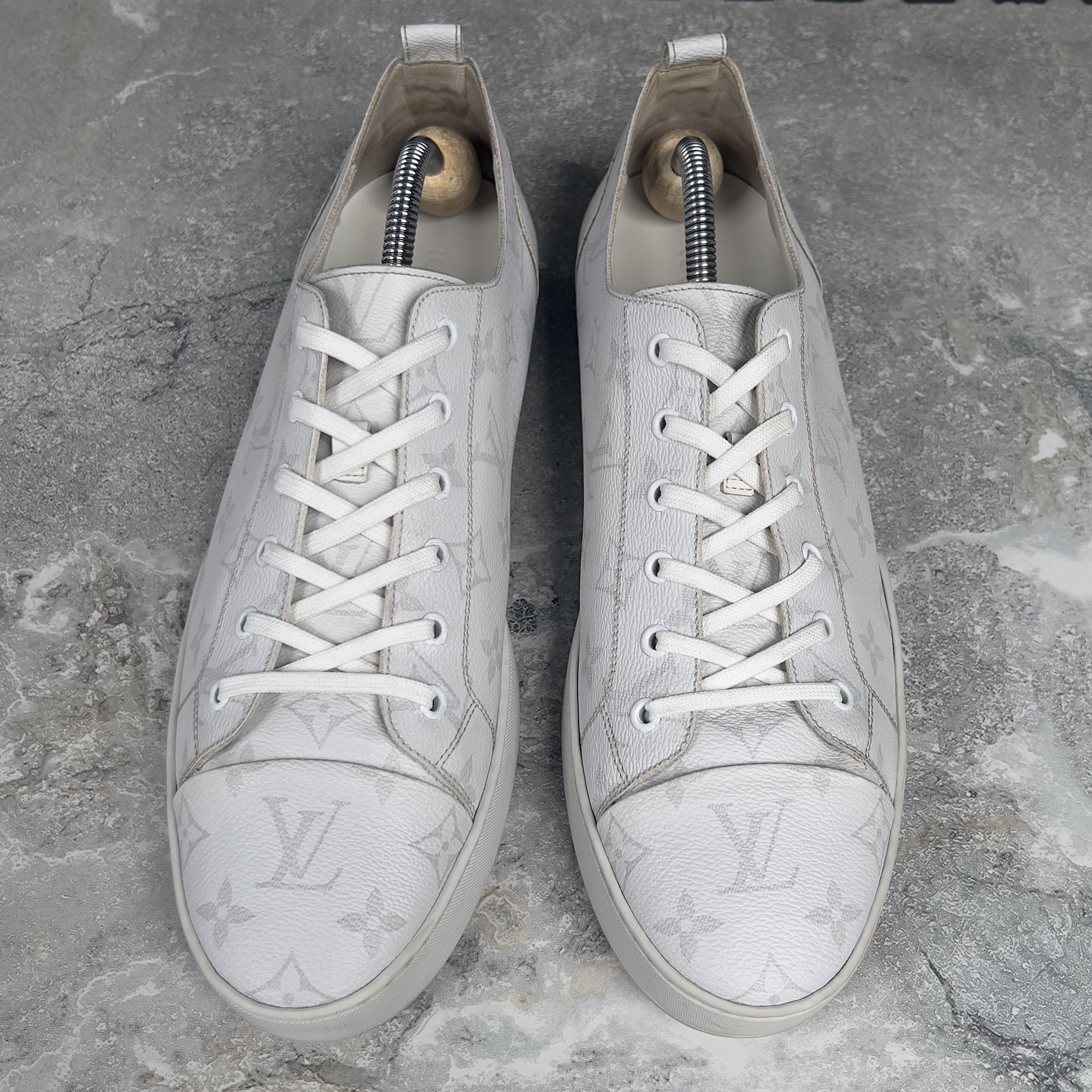 Louis Vuitton Louis Vuitton Match Up Sneaker LV Monogram Leather Size US 11 / EU 44 - 5 Thumbnail