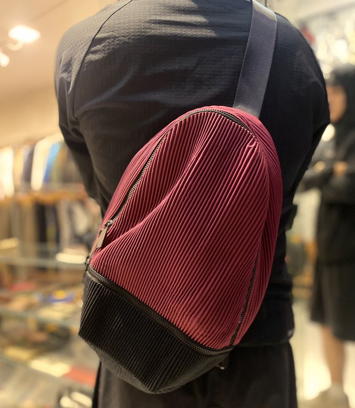 Pleats Please Issey Miyake Crossbody Bag, Women's