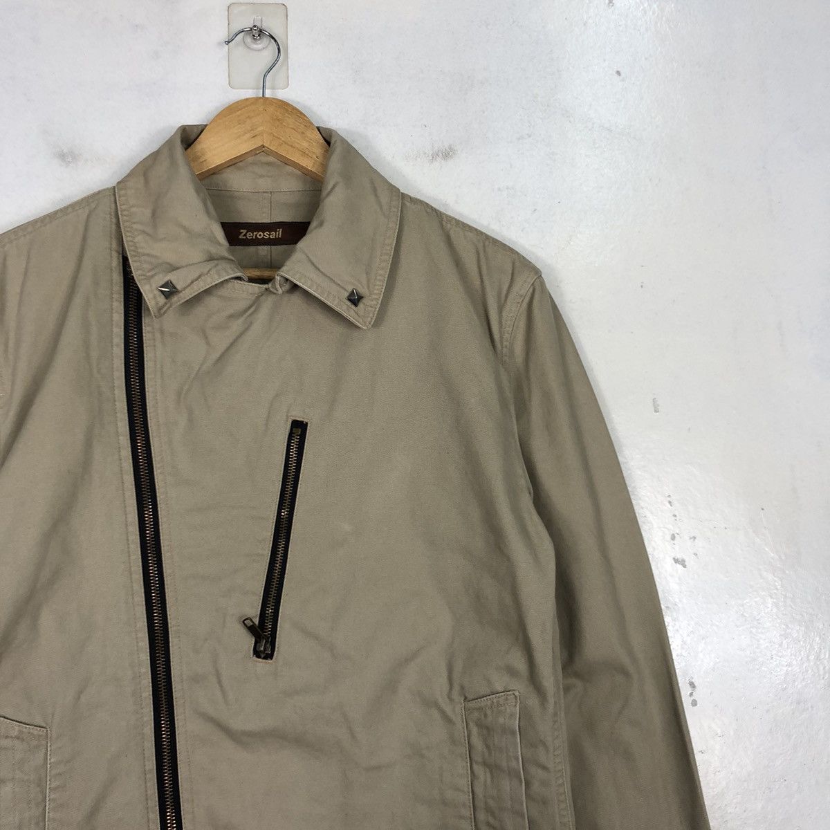 If Six Was Nine × Japanese Brand × Le Grande Bleu (L.G.B.) Zerosail Bikers Double Collar Jackets Size US M / EU 48-50 / 2 - 5 Thumbnail