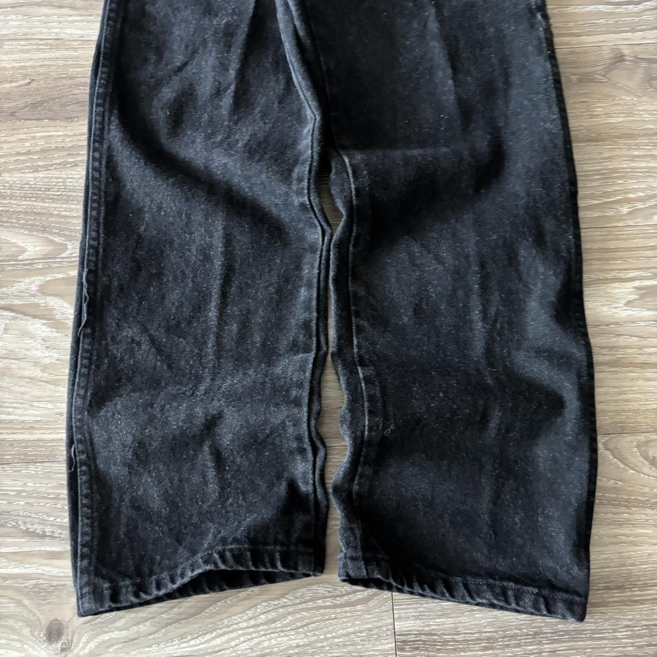 Japanese Brand Crazy Vintage 90s Solid Black Essential Denim Jeans 27x30 Size US 27 - 6 Thumbnail